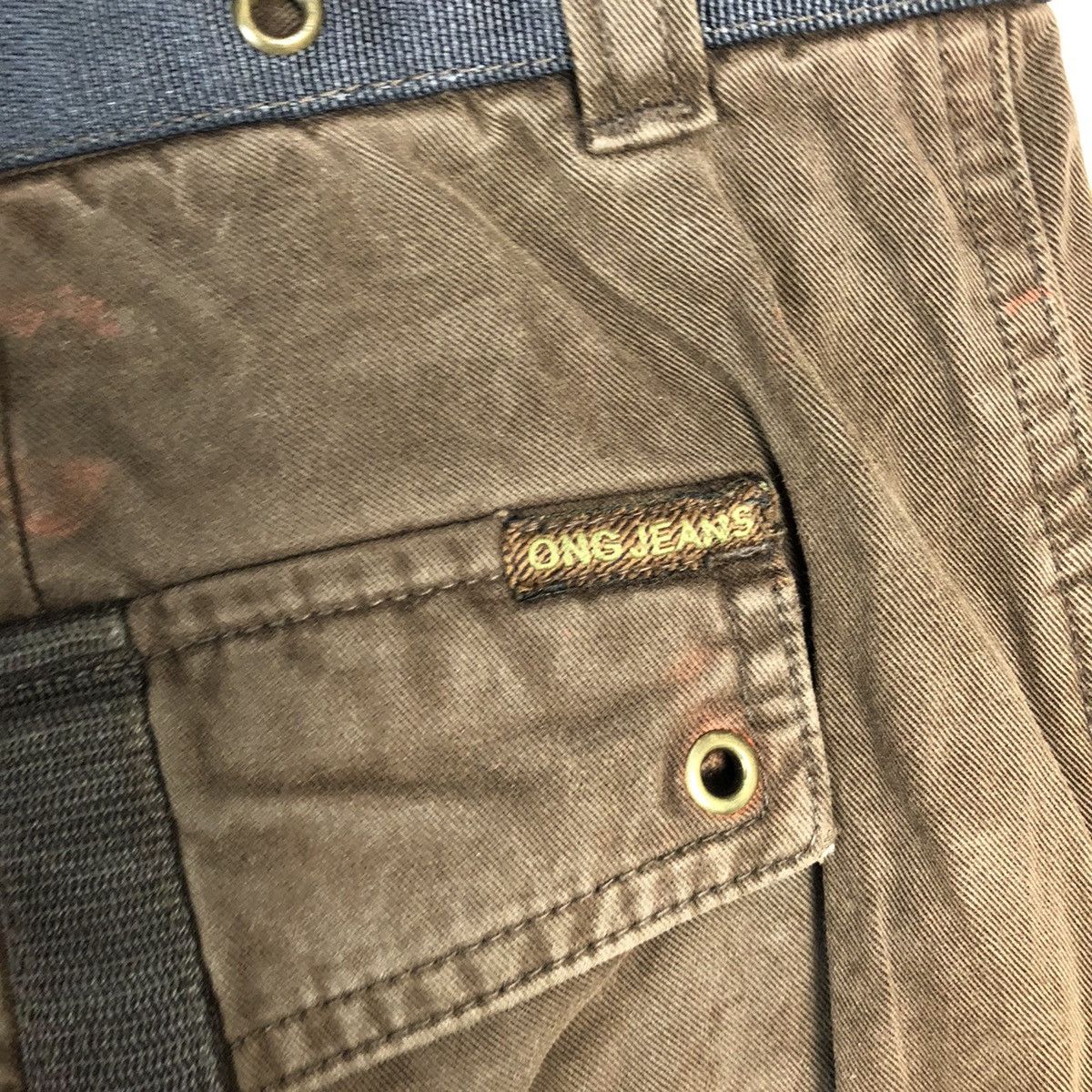 Japanese Brand O.N.G Jeans utility tactical Cargo Multipocket Pants #A355 Size US 31 - 20 Thumbnail