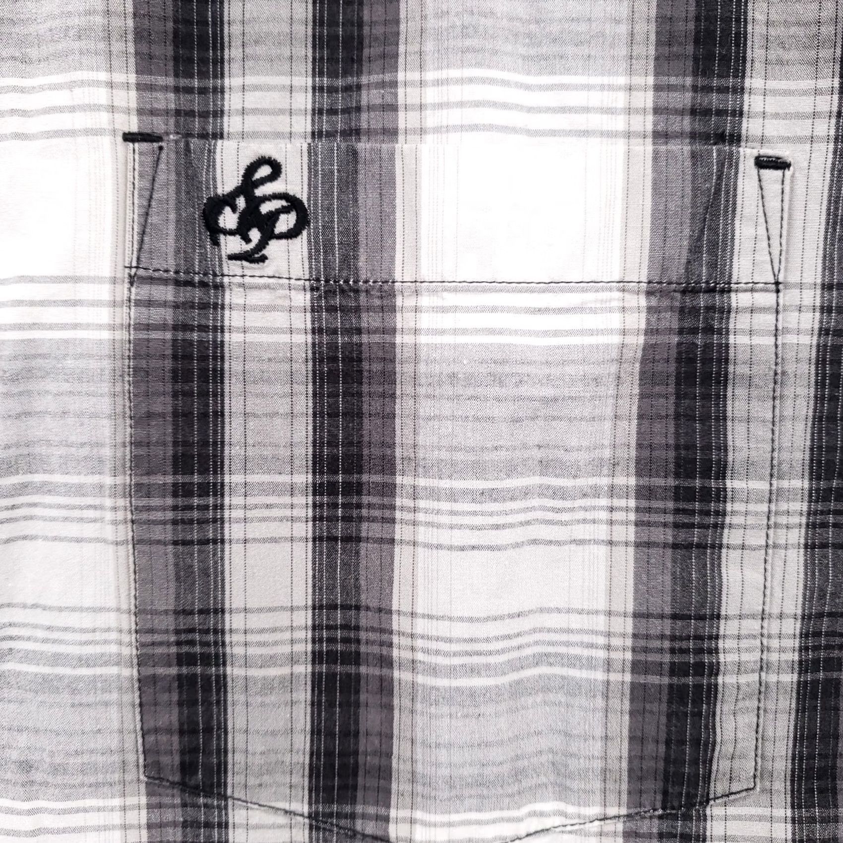 Southpole Southpole Button-Up Shirt Mens L Gray Plaid Short Sleeve Streetwear 90s Hip Hop Vintage Classic Size US L / EU 52-54 / 3 - 3 Thumbnail