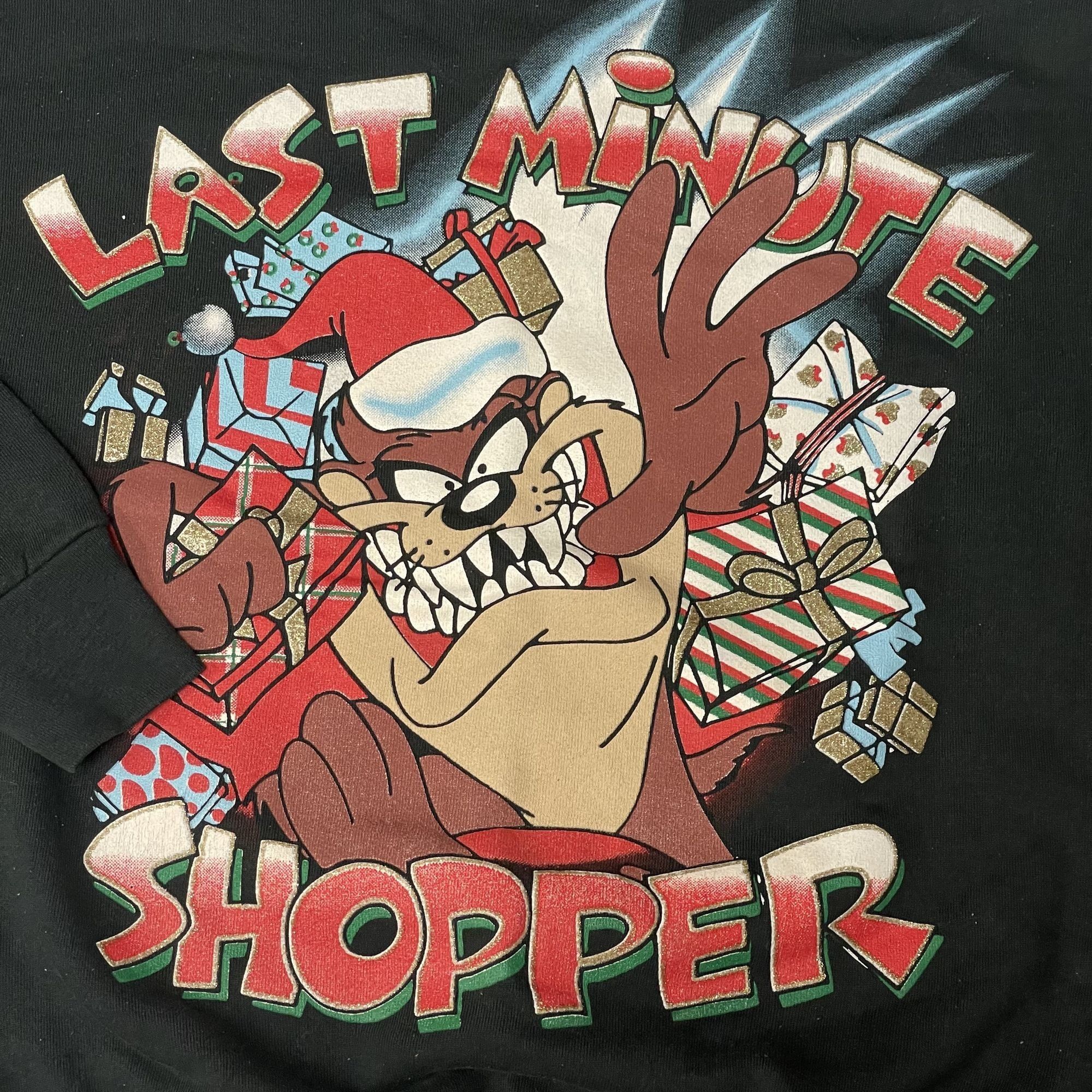 Other Vtg Looney Tunes 1997 TAZ Christmas LAST MINUTE SHOPPER Size US XL / EU 56 / 4 - 2 Thumbnail