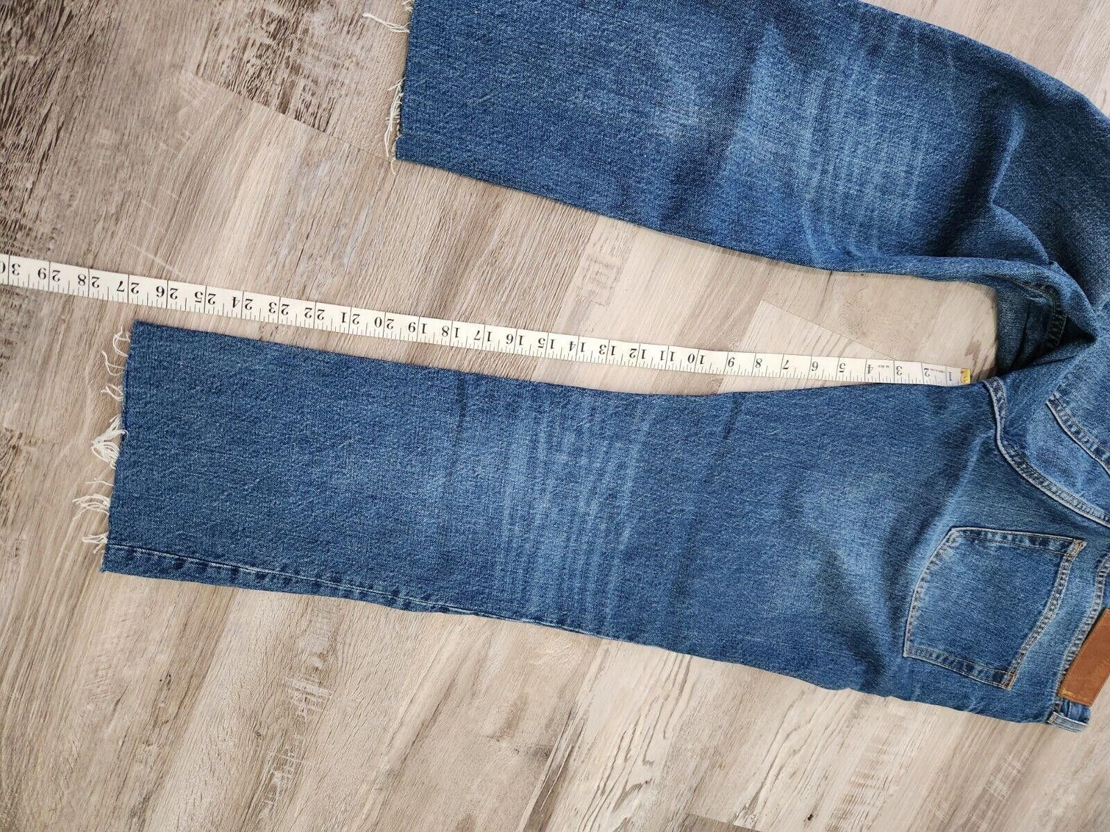 Zara Zara Jeans Slim Straight Raw Hem Size 34 Womens 12 Eur 40 Size 30" / US 8 / IT 44 - 6 Thumbnail
