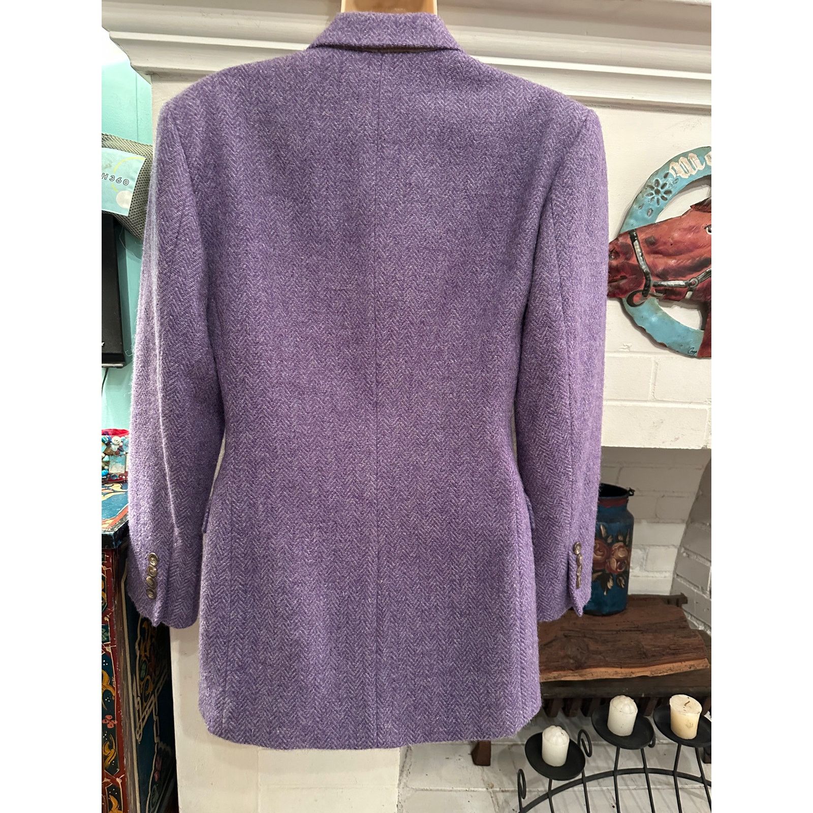 Ralph Lauren VINTAGE UNWORN RALPH LAUREN HARRIS TWEED BLAZER JACKET Size S / US 4 / IT 40 - 2 Thumbnail