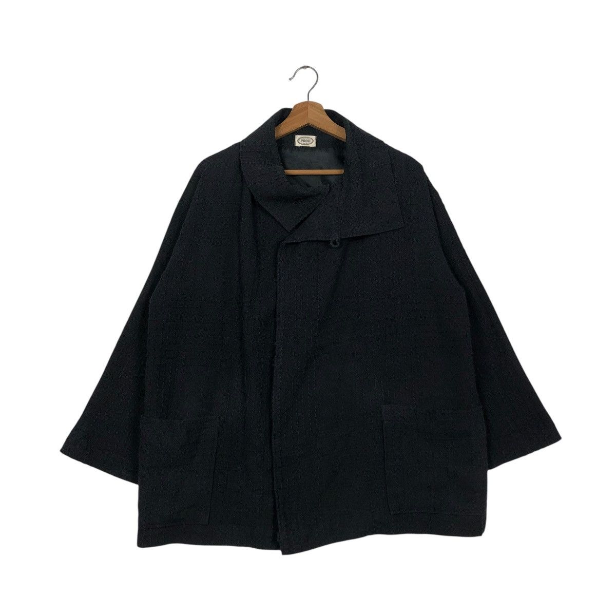 Japanese Brand 🔥RICH BLACK DUCK CANVAS CHORE WORK JACKET POOH ISSEY MIYAKE Size US M / EU 48-50 / 2 - 3 Thumbnail