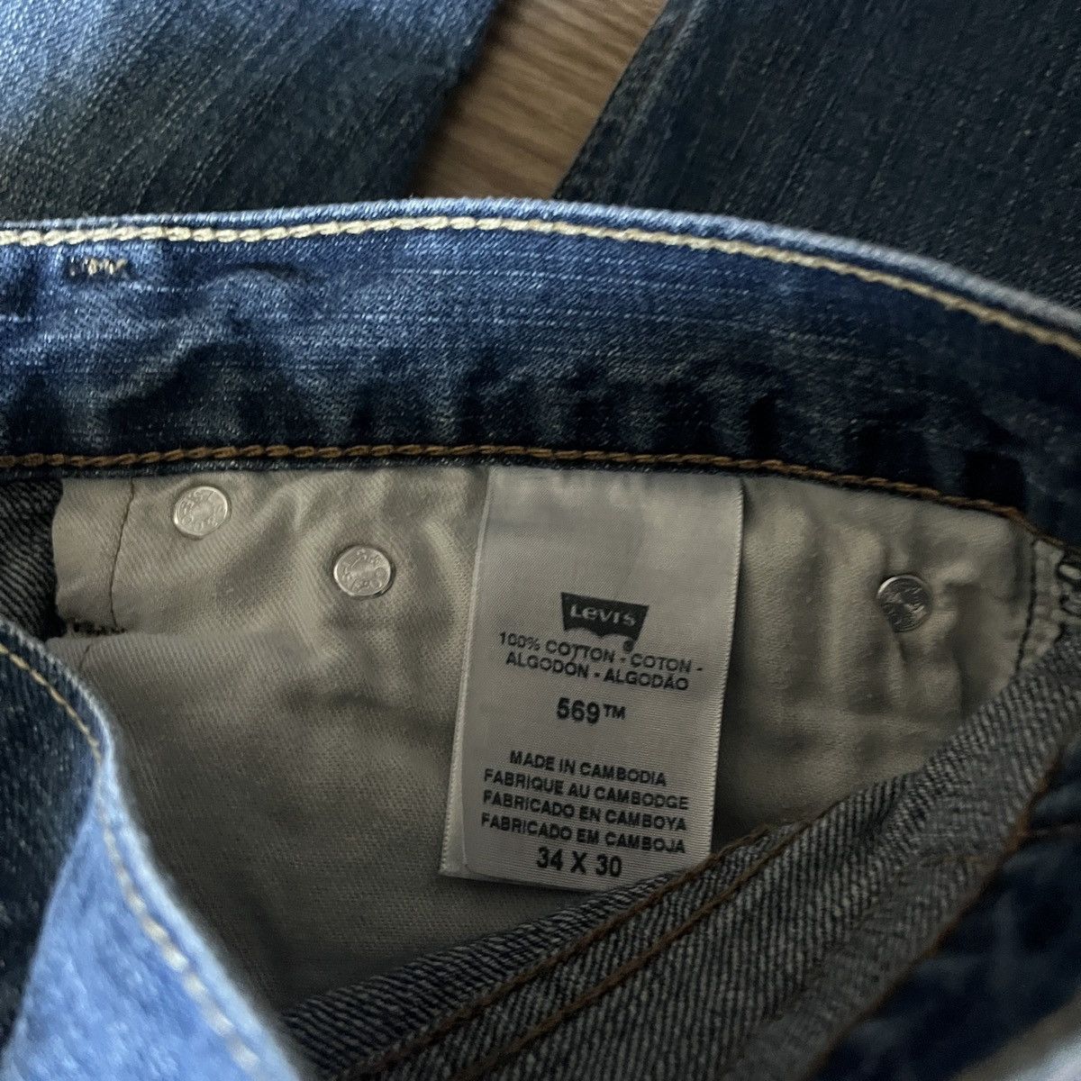 Levi's Levis 569 Straight-Leg 34x30 Size US 34 / EU 50 - 4 Thumbnail