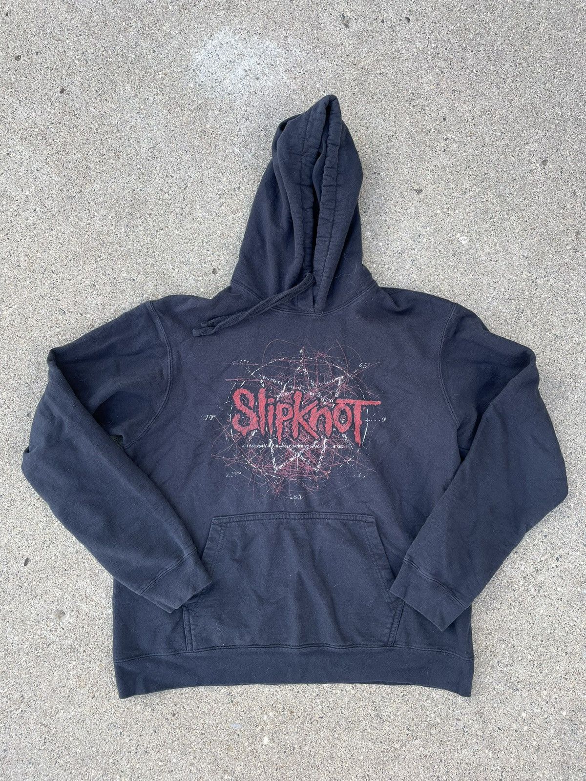 image of Band Tees x Slipknot Y2K Slipknot Hoodie in Black, Men's (Size Large)
