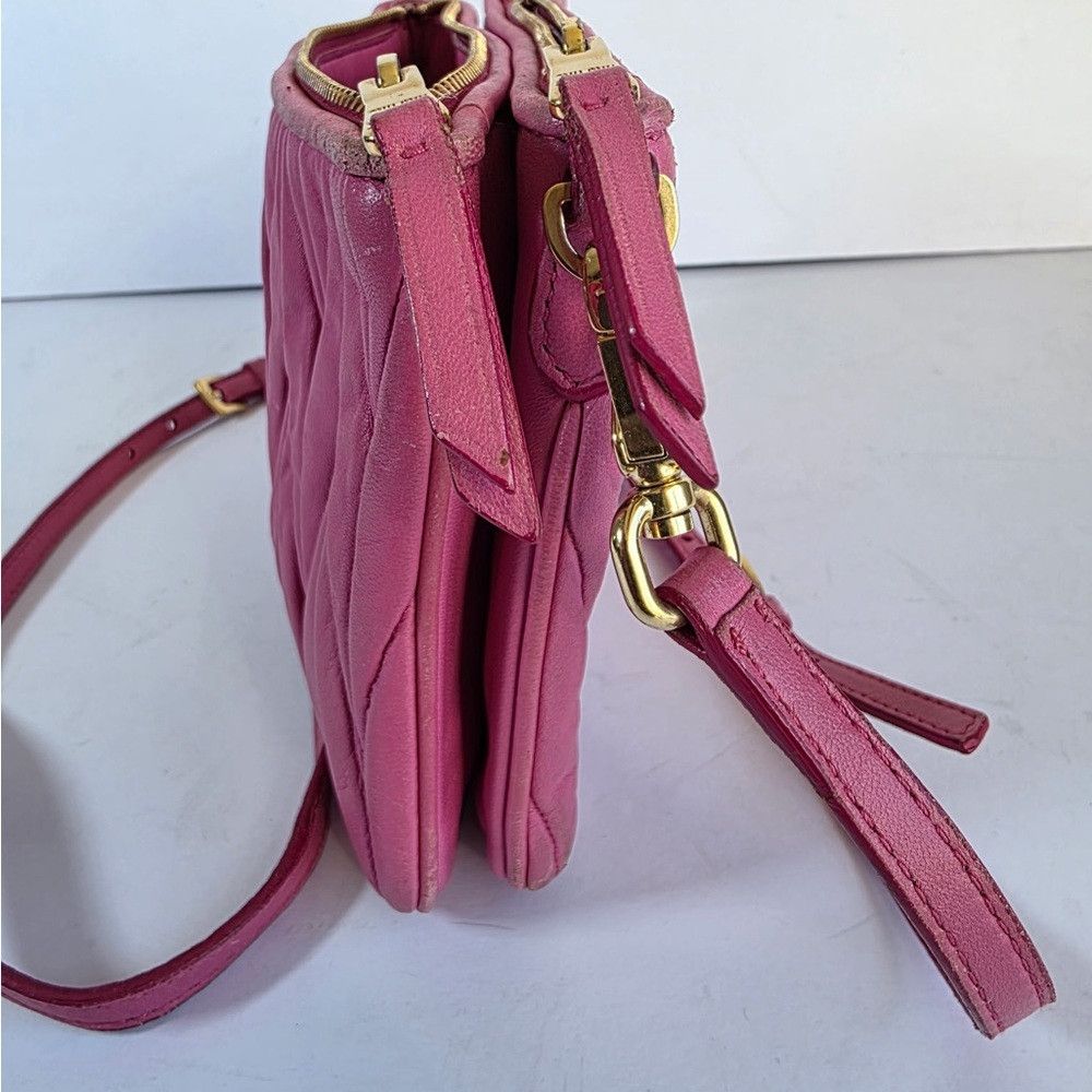Miu Miu Miu Miu Pink Matelasse Shoulder Bag Size ONE SIZE - 3 Thumbnail
