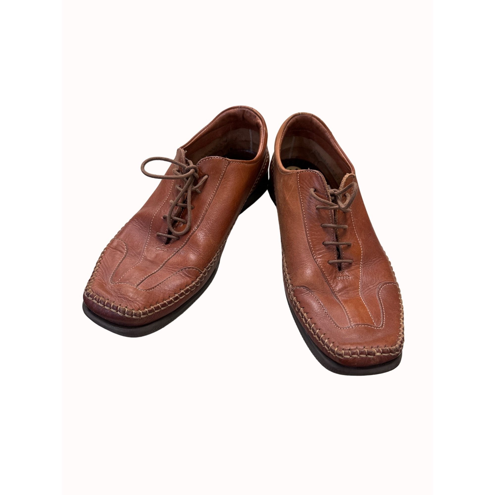 Designer La Bottega Delle Pelli Italian men’s leather dress shoes siz Size US 11 / EU 44 - 10 Thumbnail