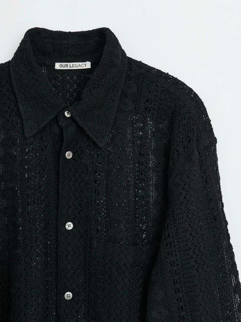Our Legacy Our Legacy size48 Half sheer lace shirt Size US M / EU 48-50 / 2 - 8 Thumbnail