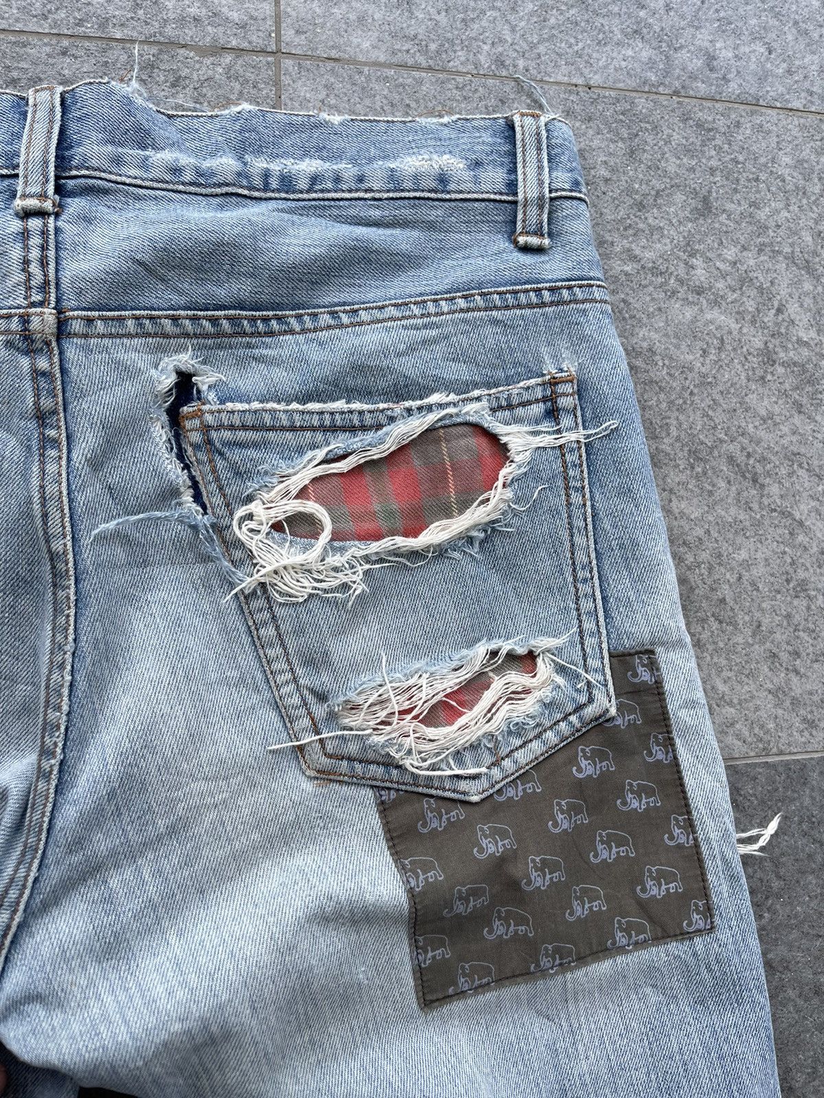 Japanese Brand Vintage Unbrand Distressed Denim Size US 32 / EU 48 - 5 Thumbnail