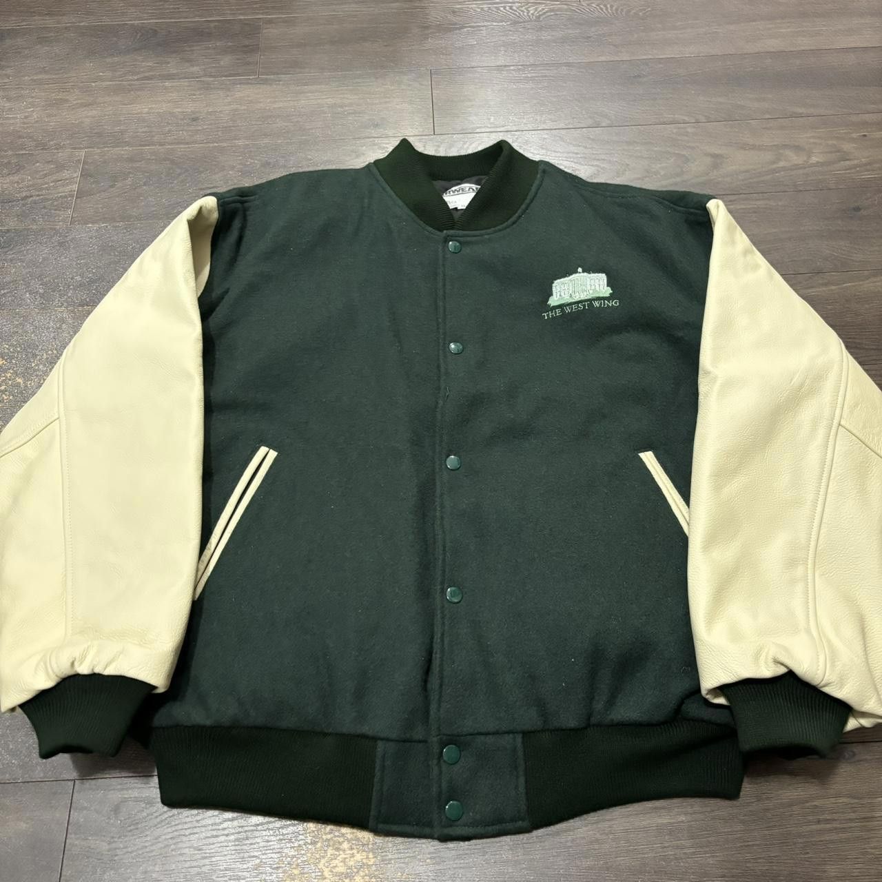 Designer vintage the west wing varsity jacket XL 90s Size US XL / EU 56 / 4 - 3 Thumbnail