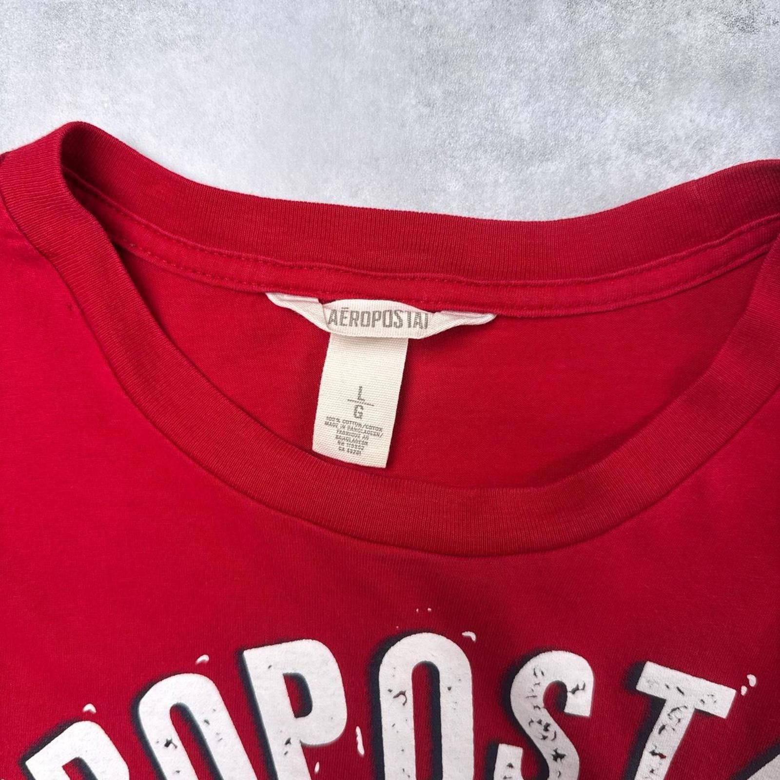 Aeropostale Y2K Aeropostale 00s Red T shirt Size US L / EU 52-54 / 3 - 6 Thumbnail