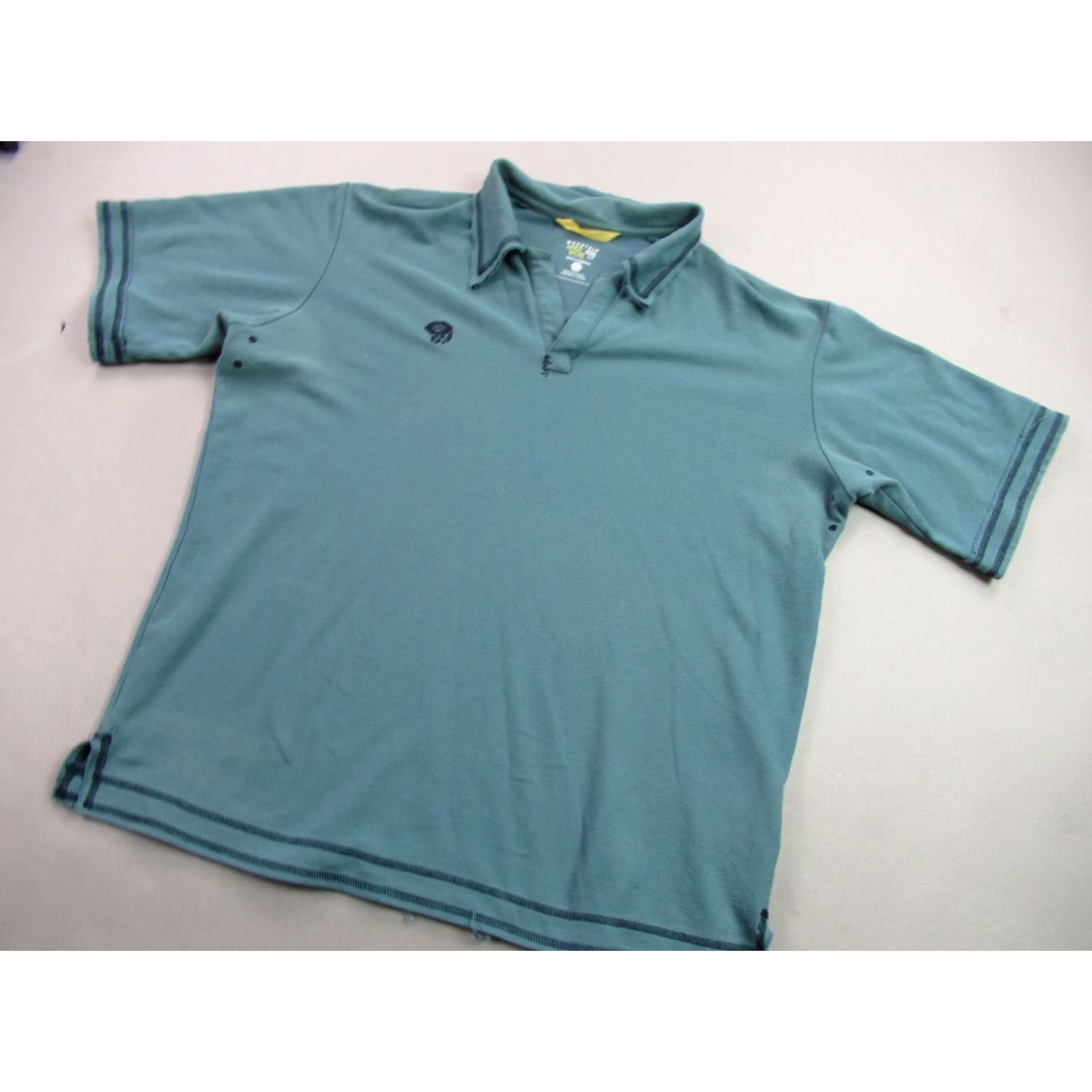 Mountain Hardwear Mountain Hardwear Shirt Mens XL Short Sleeve Green Lightweight Golf Polo Size US XL / EU 56 / 4 - 2 Thumbnail