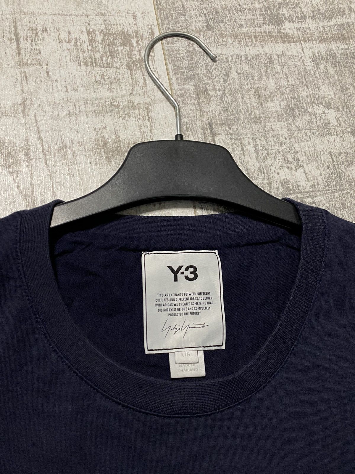 🔥ADIDAS YOHJI YAMAMOTO Y-3 T-SHIRT NAVY