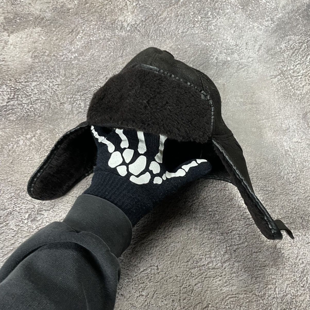 Vintage Vintage 90s Skeleton Hand Beanie Grunge Streetwear Black OS Size ONE SIZE - 1 Thumbnail