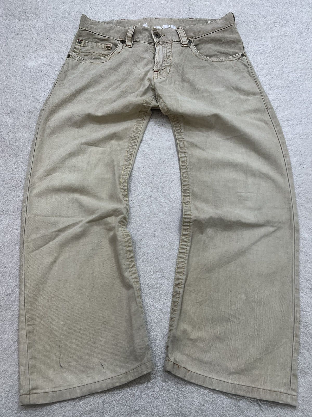 Emporio Armani × Our Legacy 2000s Archival AJ Giorgio Armani Jeans Wash Baggy y2k Lgb Size US 32 / EU 48 - 1 Thumbnail
