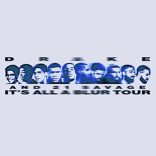 Gildan Drake “It’s All A Blur” tour w/ 21 Savage shirt Size US XXL / EU 58 / 5 - 5 Thumbnail