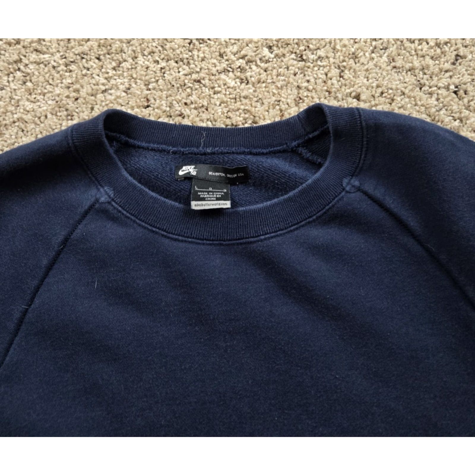 Nike Nike SB Everett Sweatshirt Mens Large Blue Fleece Crew Neck Long Sleeve Pullover Knit Pockets Logo 90s? (No, decade?) Size US L / EU 52-54 / 3 - 5 Thumbnail