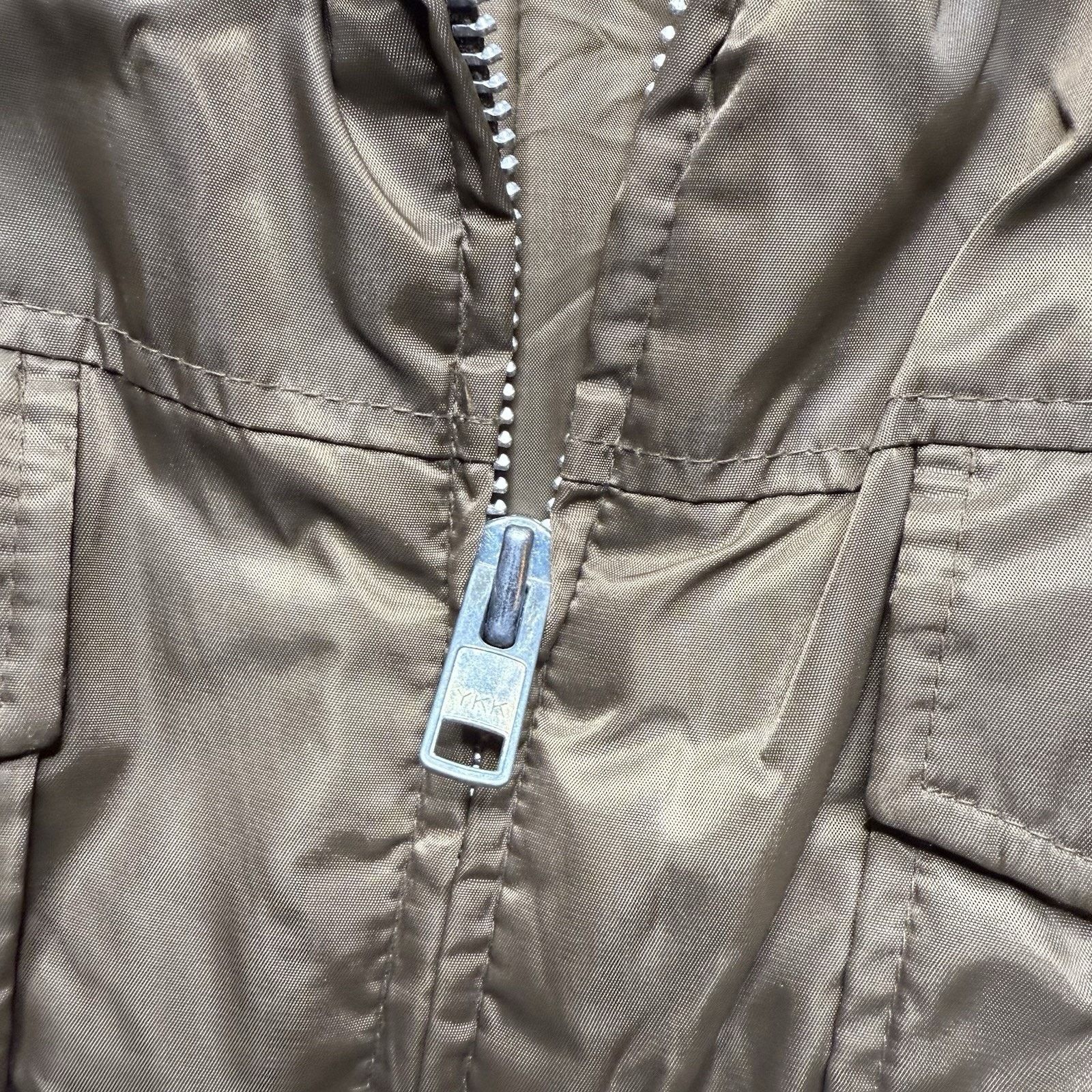 Sears Vtg Sears Work Bomber Flight Jacket Brown Faux Fur Collar Size US L / EU 52-54 / 3 - 8 Thumbnail