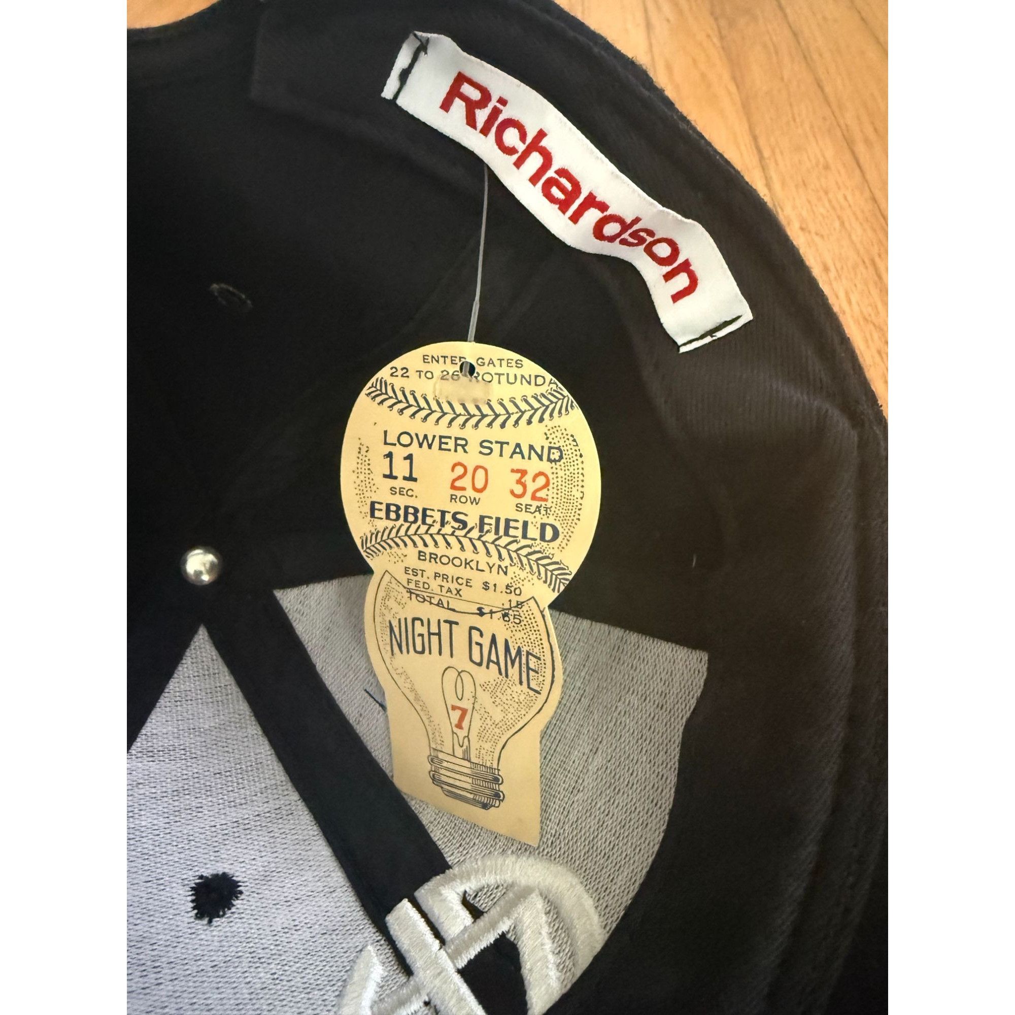 Ebbets Field Flannels × Richardson Ebbets Field x Richardson Hardware 6‑Panel Wool Flannel Hat Size ONE SIZE - 2 Thumbnail