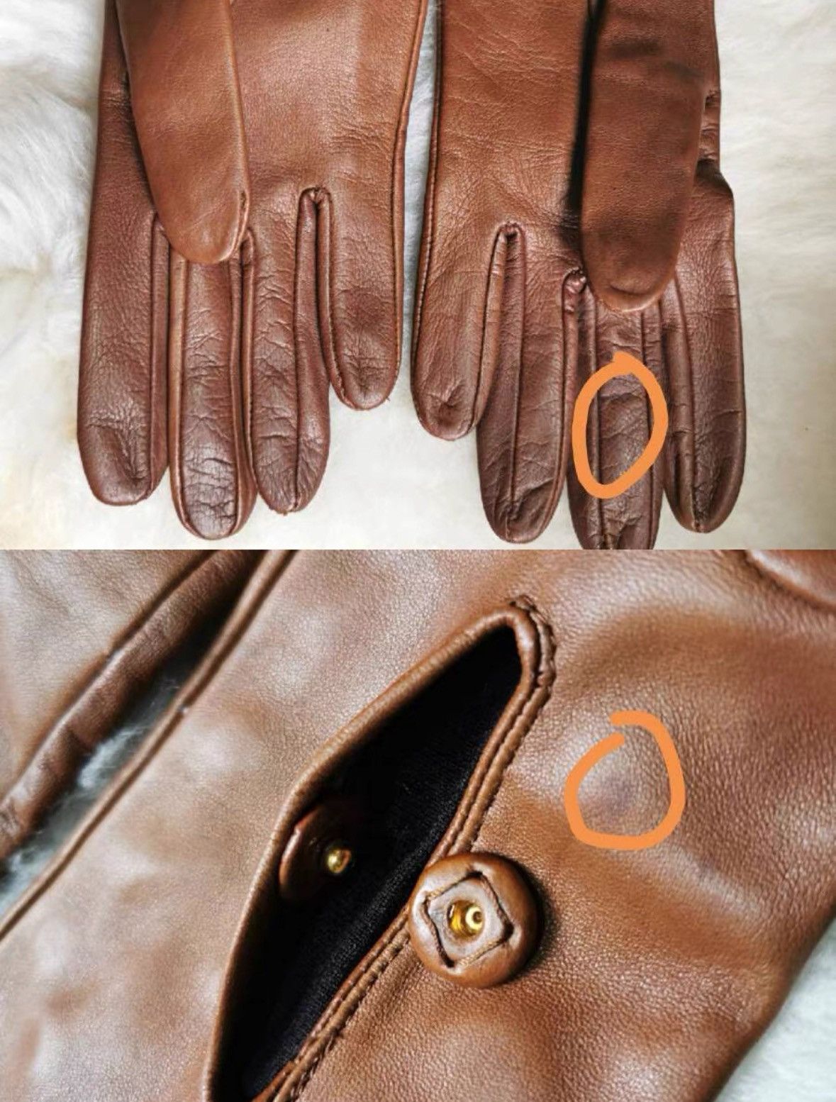 Prada Prada Lamb Skin Gloves Size ONE SIZE - 5 Thumbnail