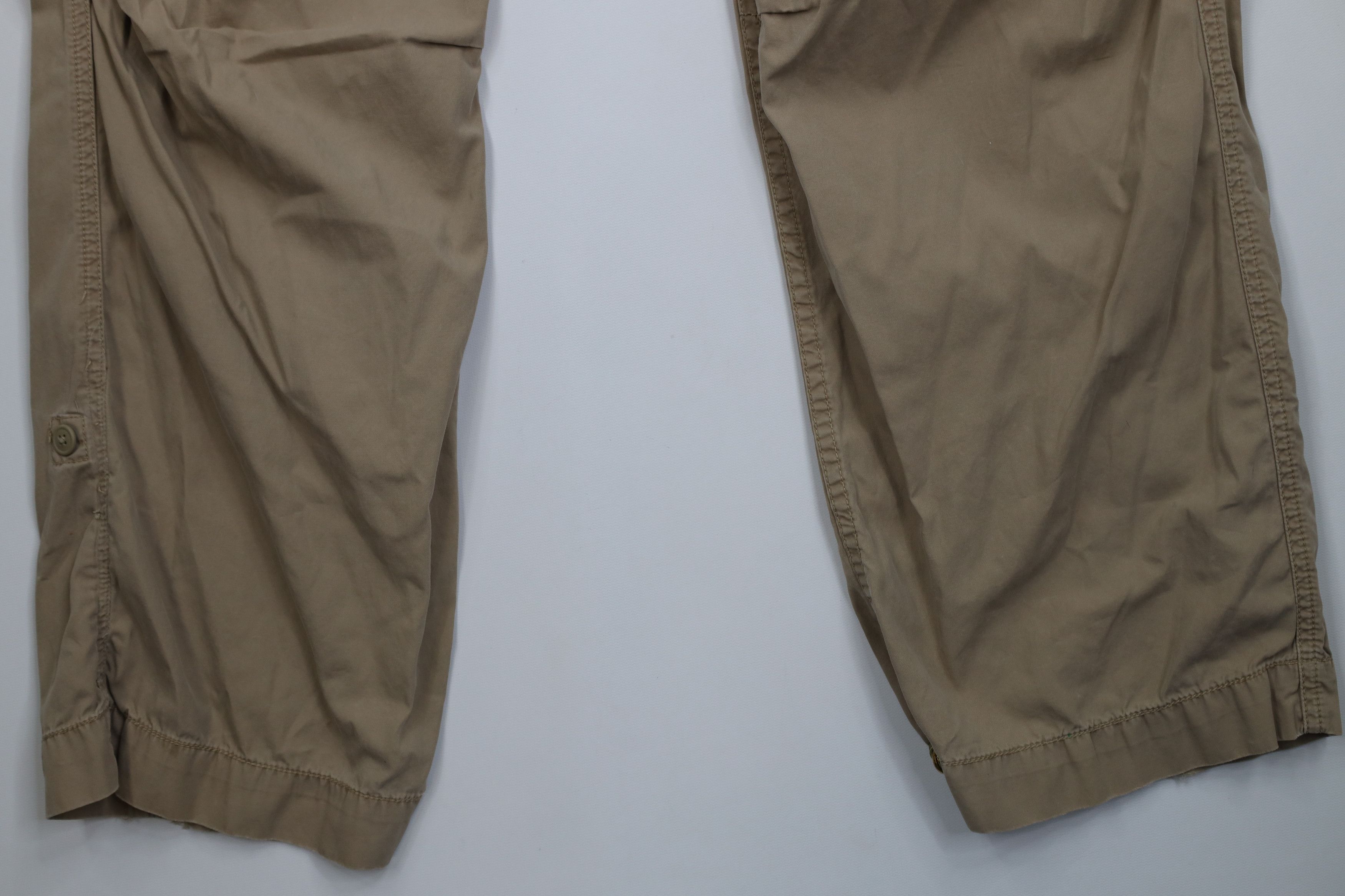Ralph Lauren Vintage 90s Ralph Lauren Roll Cuff Wide Leg Cargo Pants Size US 38 / EU 54 - 4 Thumbnail