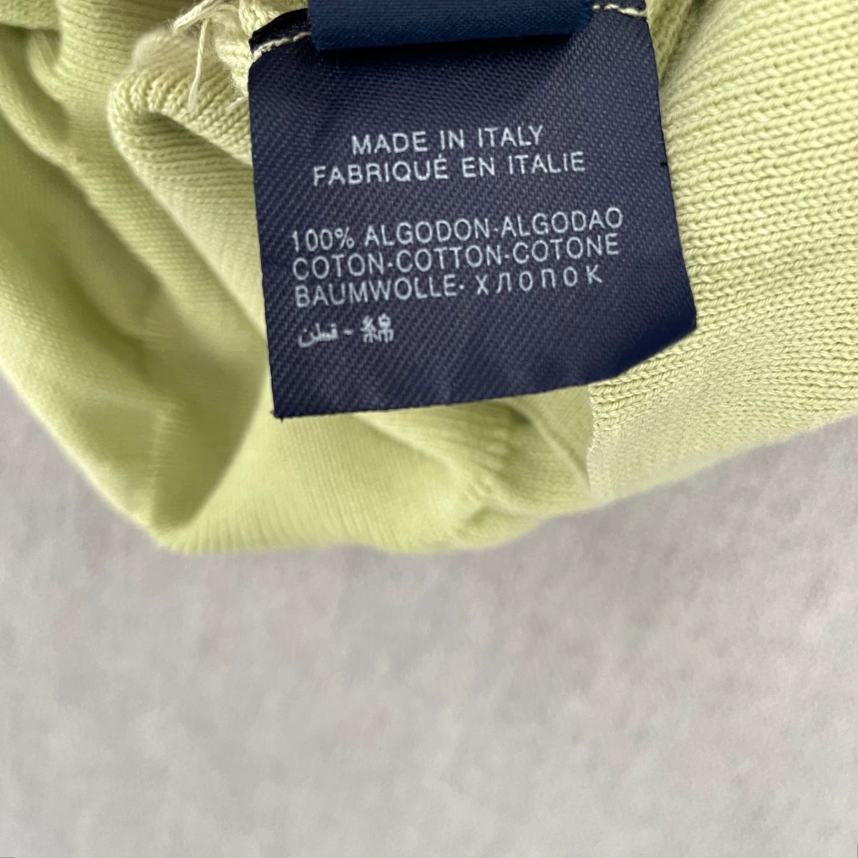 Vilebrequin VILEBREQUIN Sweater Men Large Green V-Neck Pullover Cotton Long Sleeve Casual Outdoor 90s Logo Size US L / EU 52-54 / 3 - 6 Thumbnail