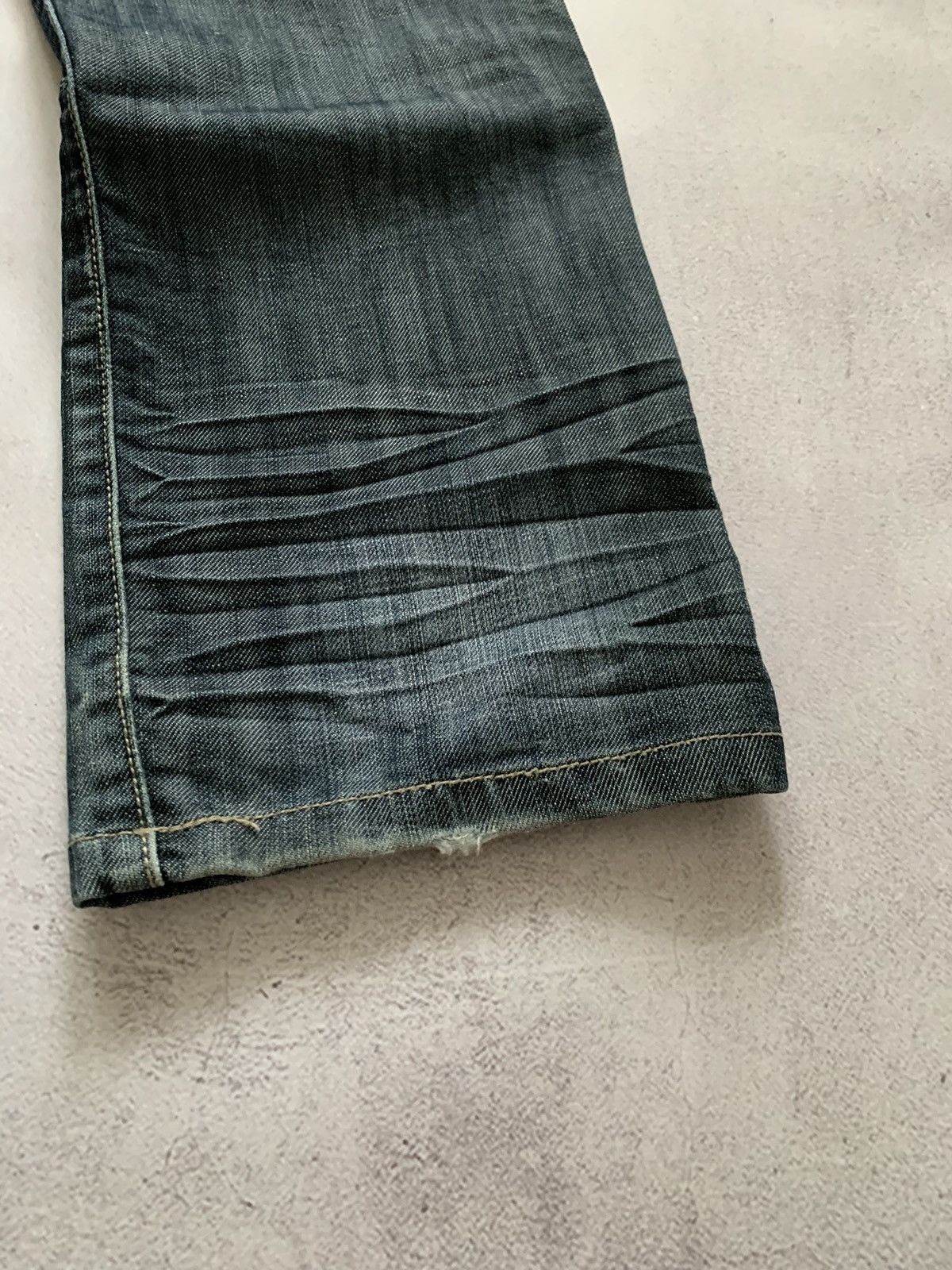 Japanese Brand 883 Police Jeans Dirty Baggy Denim Pants Distressed Crazy Size US 32 / EU 48 - 12 Thumbnail