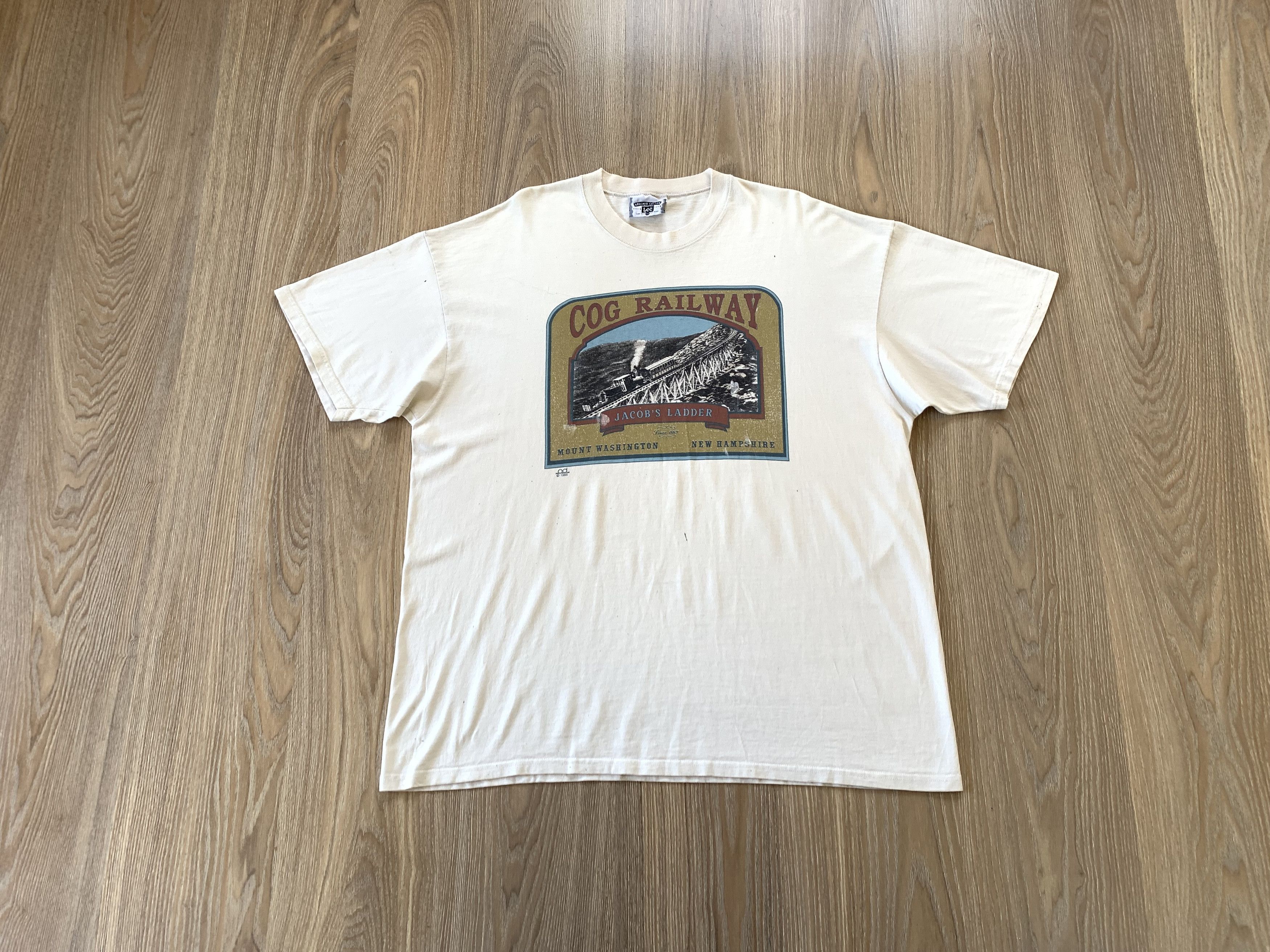Lee Vintage Lee Cog Railway 1995 T-Shirt Size US XXL / EU 58 / 5 - 11 Thumbnail