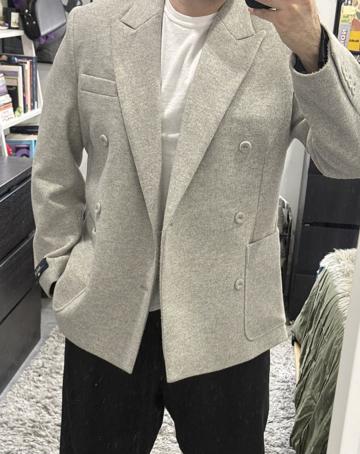 Kith Kith Felted Double Brested Blazer Heather Grey | Size S Size 38R - 5 Thumbnail