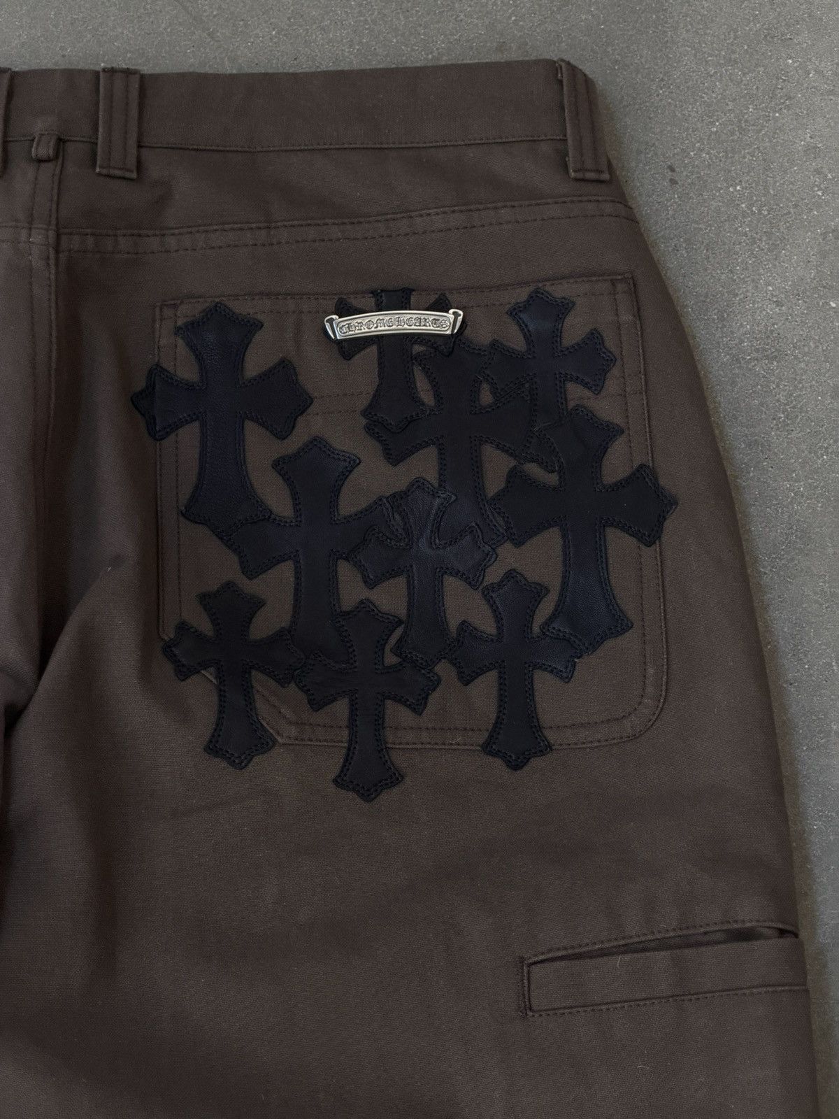 Chrome Hearts RARE! Chrome Hearts Flooded Back Patches Carpenter Pants Size US 36 / EU 52 - 3 Thumbnail
