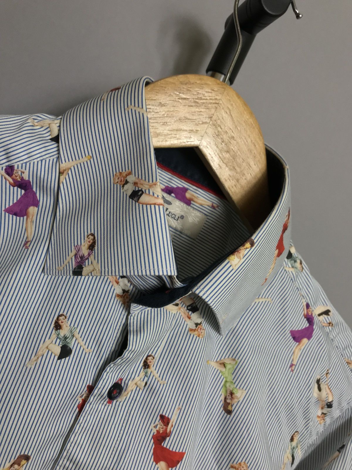 Other Claudio Lugli Dress Shirt Button Blue Girls Monogtam Size US M / EU 48-50 / 2 - 5 Thumbnail