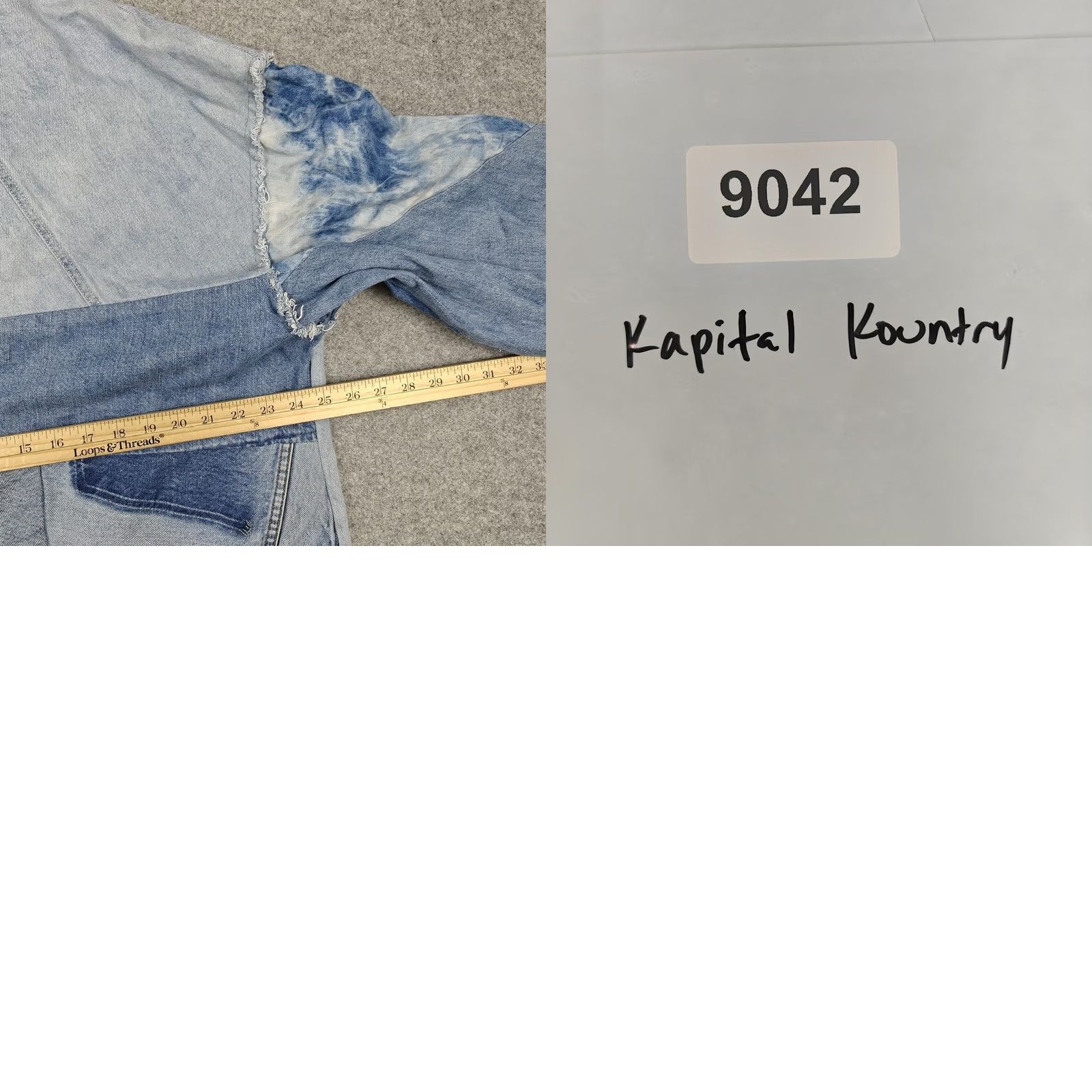 Kapital Kapital Kountry Hoodie Mens One Size Blue Patchwork Denim Remake Japan Pullover Size US M / EU 48-50 / 2 - 9 Thumbnail