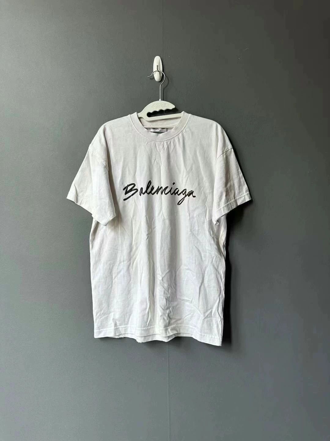 Balenciaga Balenciaga white grass logo short sleeved shirt Size US XS / EU 42 / 0 - 1 Thumbnail