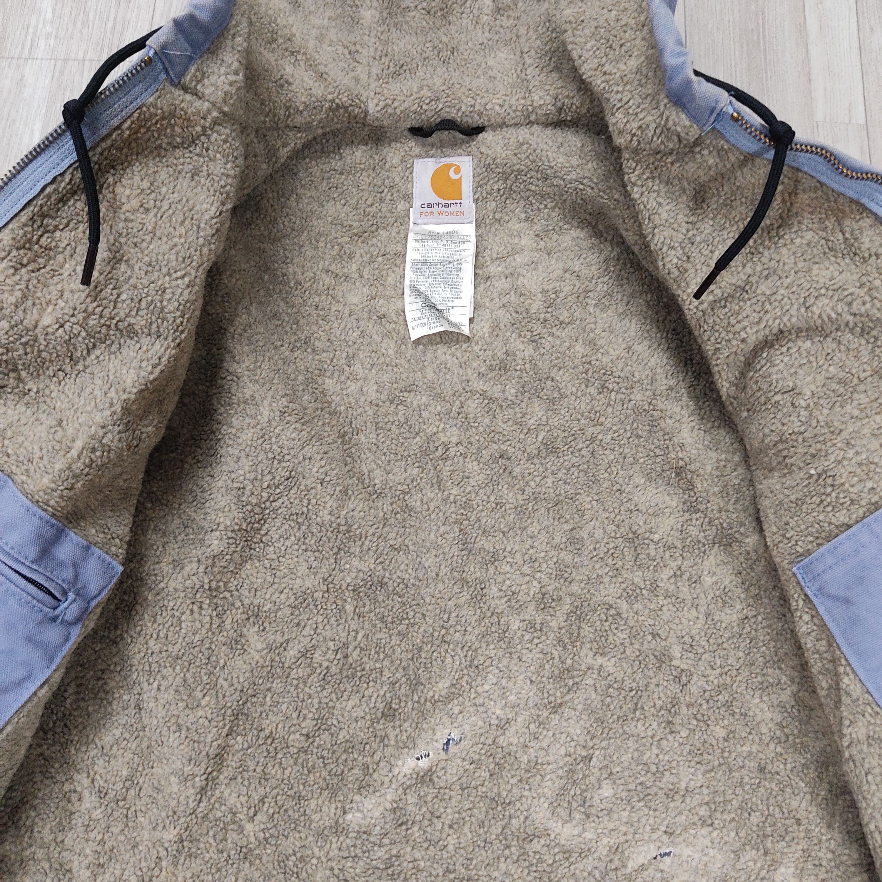 Carhartt CARHARTT Sherpa Lined Cropped Zipper Hooded Jacket Size L / US 10 / IT 46 - 12 Thumbnail