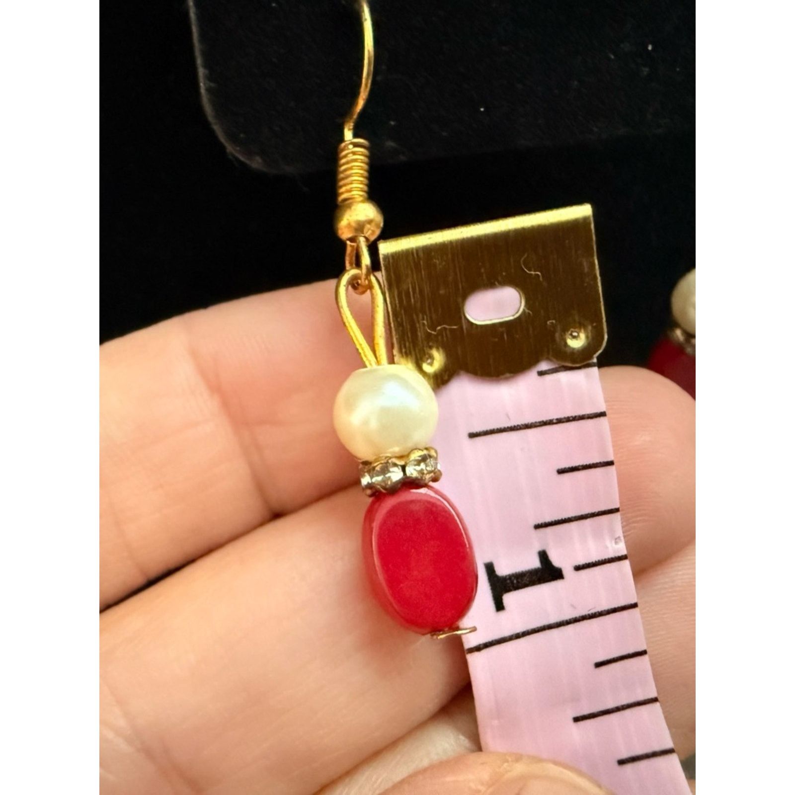 & Other Stories Pearl and Red Bead Double-Strand Necklace Set Size ONE SIZE - 5 Thumbnail