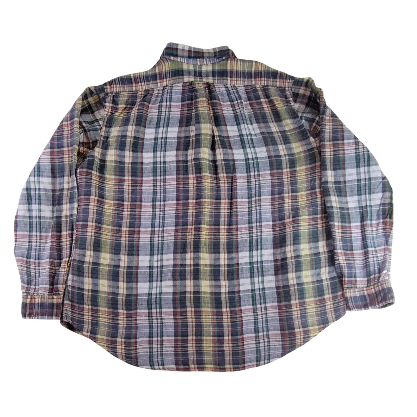 Ralph Lauren Ralph Lauren 100% Linen Shirt XXL Button Down Plaid Mens VTG Size US XXL / EU 58 / 5 - 3 Thumbnail