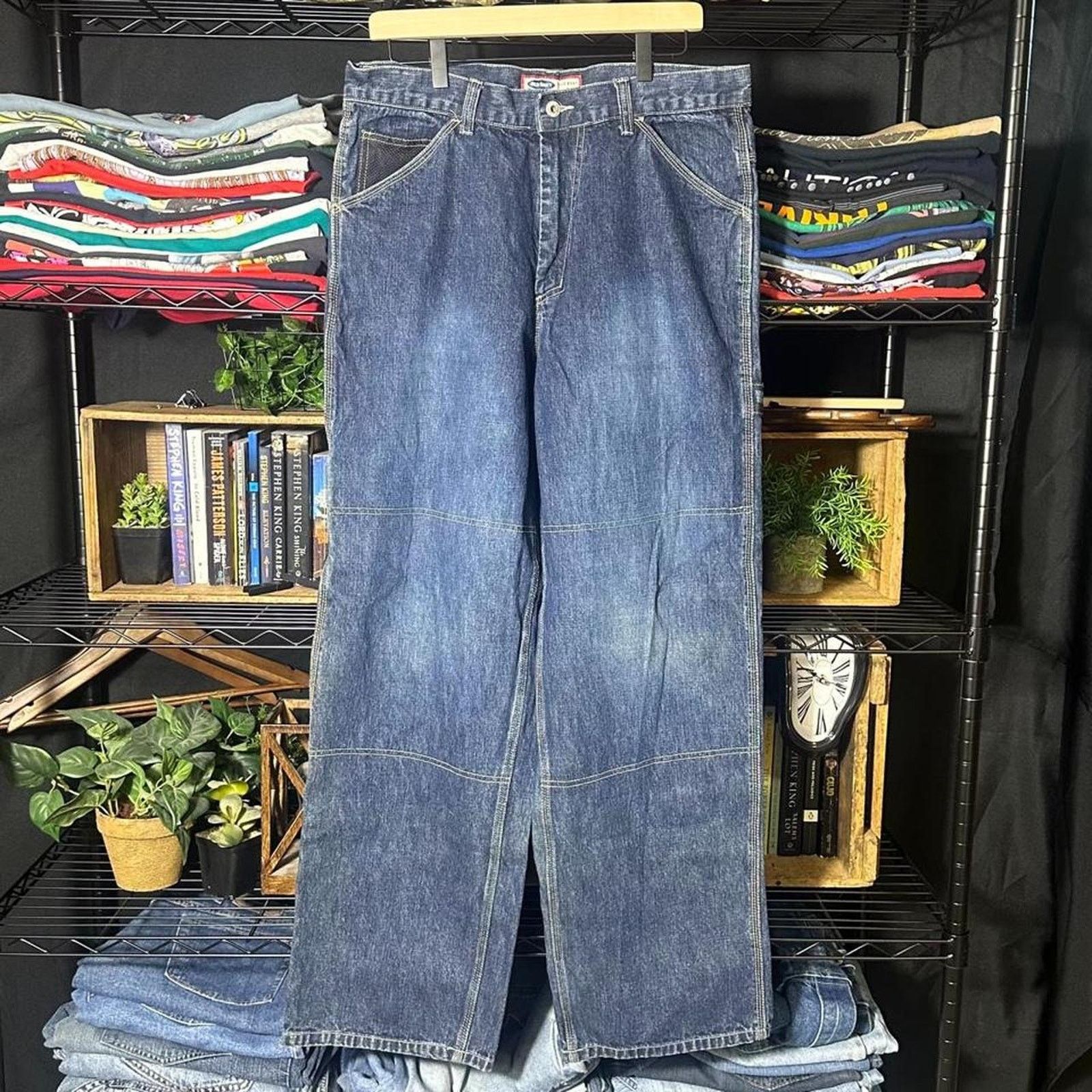 Old Navy Vintage Y2K Old Navy Baggy Carpenter Jeans Double Knee Pants Size US 34 / EU 50 - 1 Thumbnail