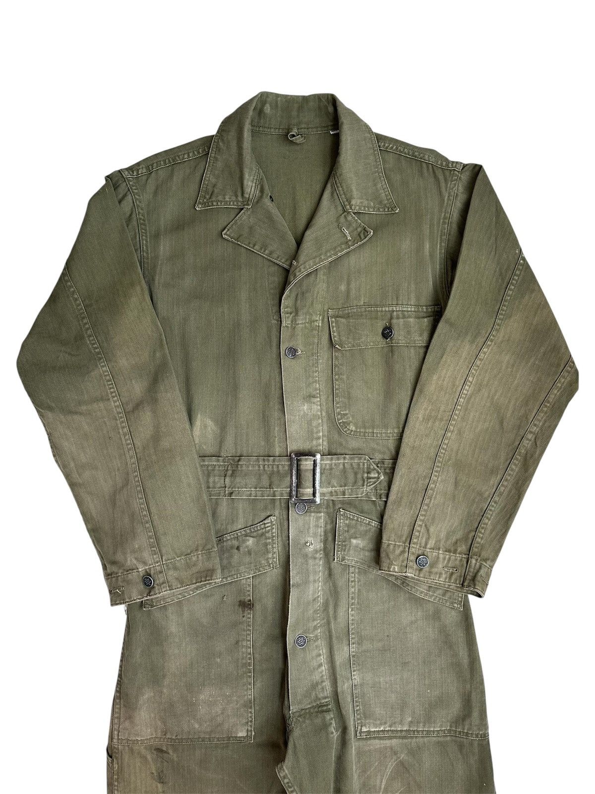 Vintage True Vintage 40s WWII U.S. Army Air Force HBT Coveralls Size US 36 / EU 52 - 1 Thumbnail