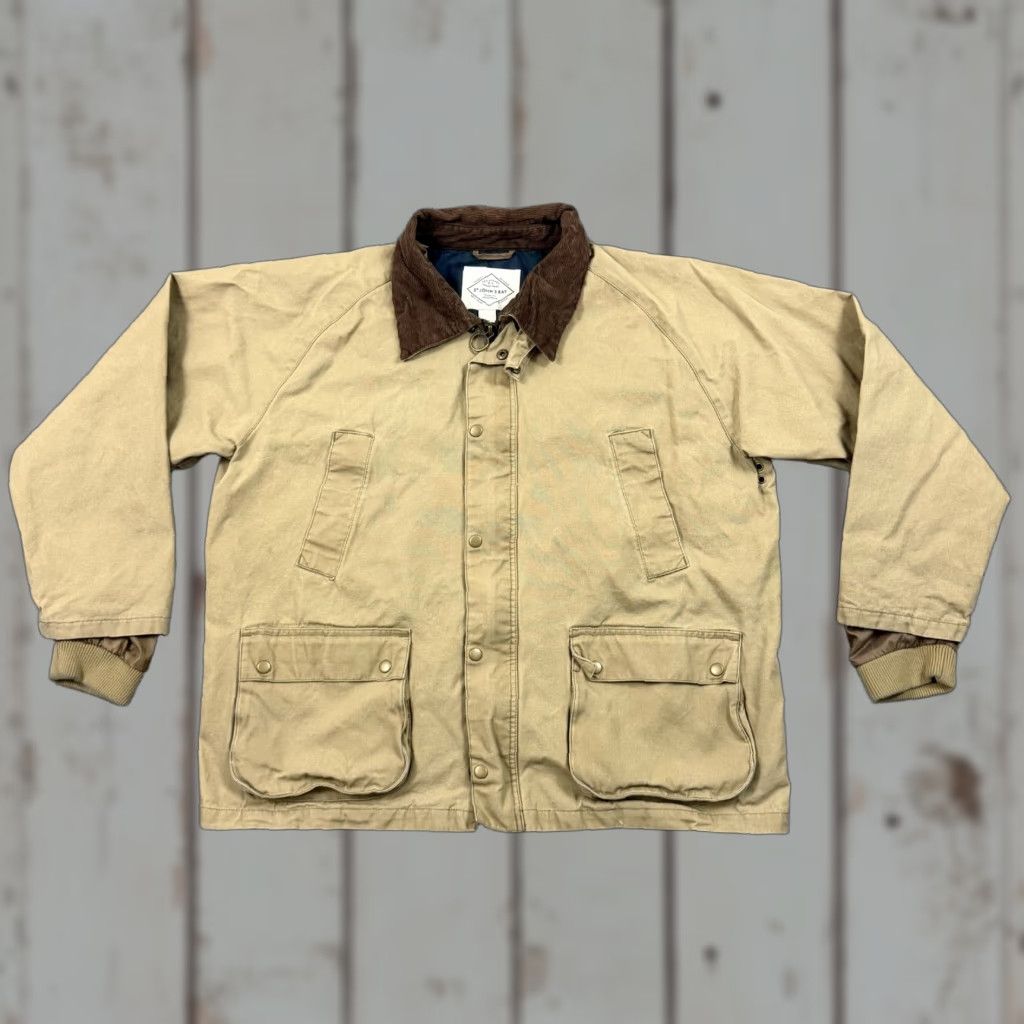 Vintage St. John's Bay Jacket Mens 2XL Beige Canvas Full Zip Lined Pockets Workwear Shirt/Jacket Size US XXL / EU 58 / 5 - 1 Thumbnail