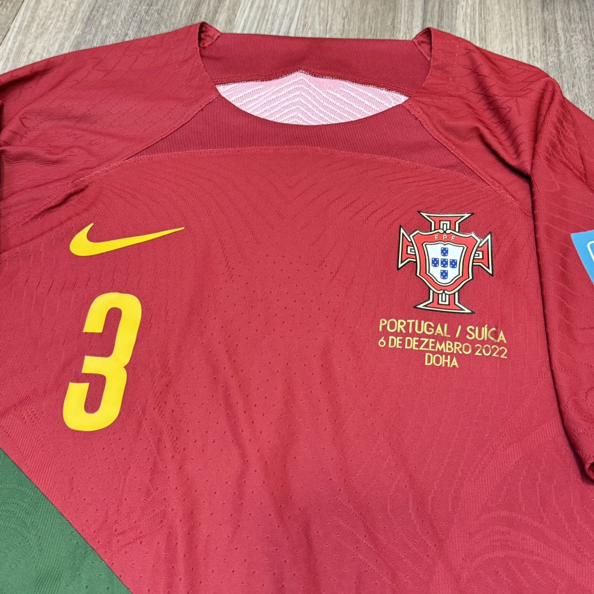 Nike Portugal World Cup 2022 player issue home shirt #3 Pepe Size US XL / EU 56 / 4 - 3 Thumbnail