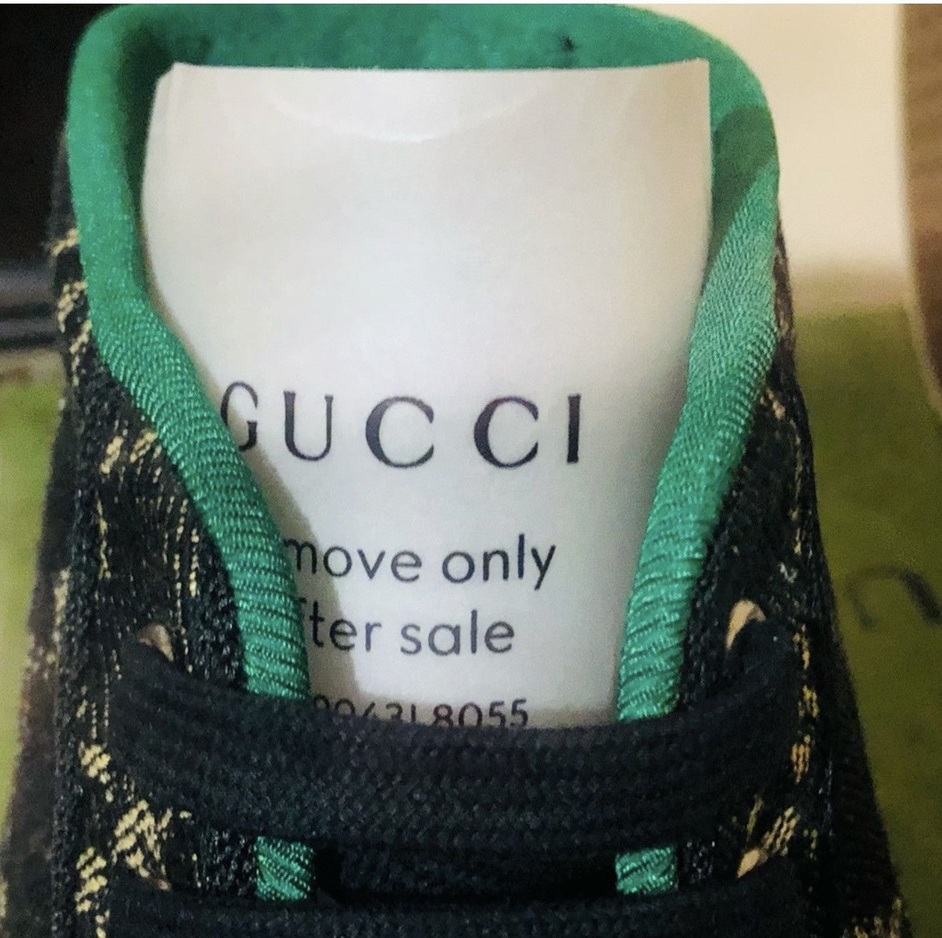 Gucci Gucci Men’s High Top Tennis 1977 Black Mini GG - Size 10 US Size US 10 / EU 43 - 7 Thumbnail