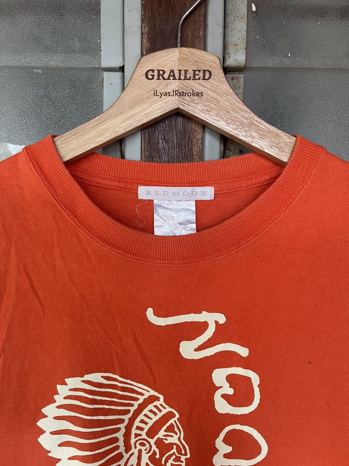 Redmoon Vintage Redmoon Irony Japan American Native Head Shirt Tee Size US S / EU 44-46 / 1 - 10 Thumbnail