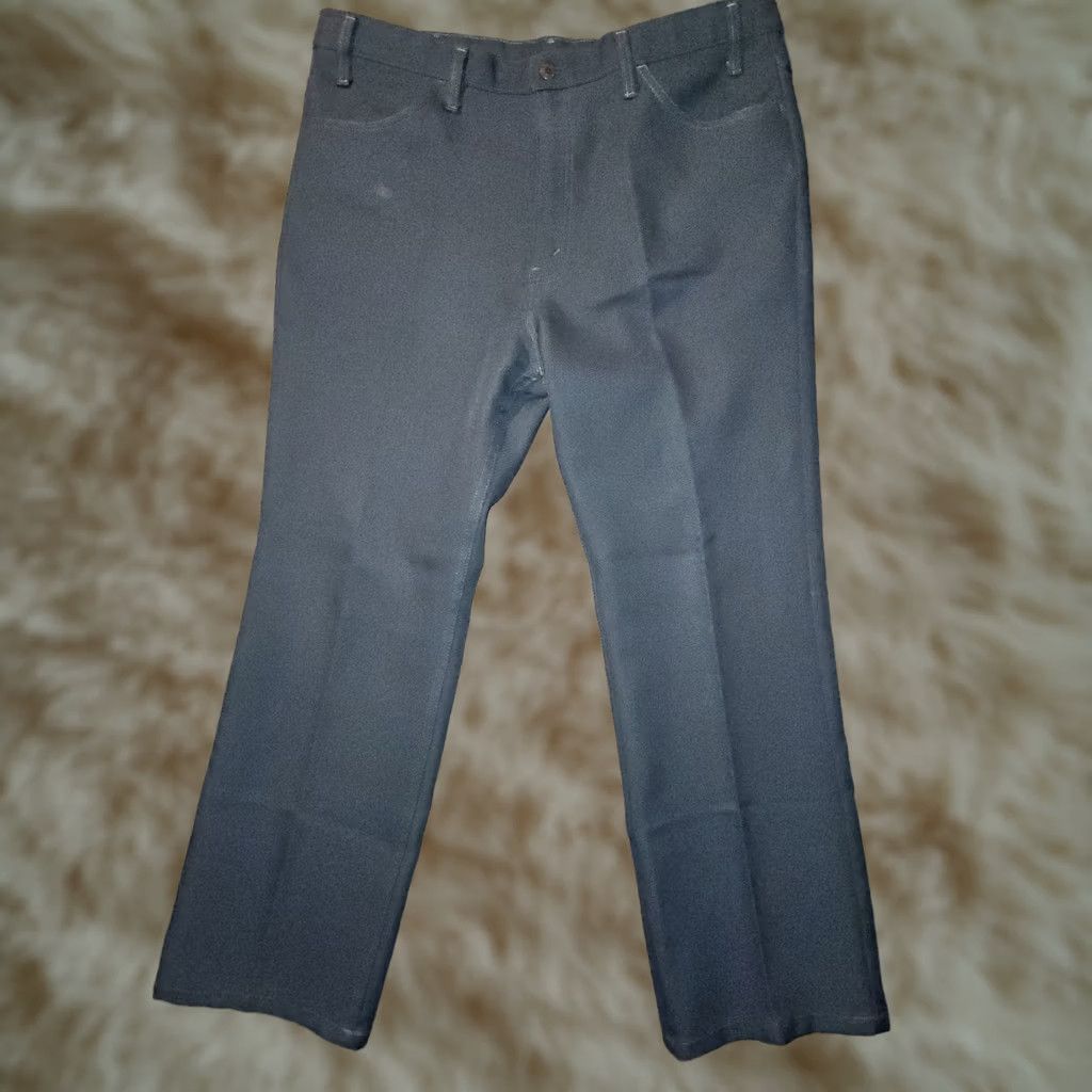 Levi's VINTAGE Levi's Pants Men 40x30 Black High Rise Retro 80's Dress Pants Straight Inseam 29 Mens Size US 40 / EU 56 - 1 Thumbnail
