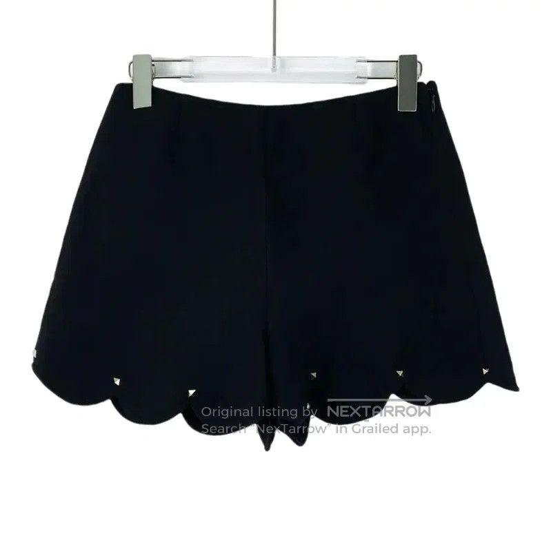 Other Valentino Black Women's Shorts with Scalloped Hem . Size 23" - 1 Thumbnail