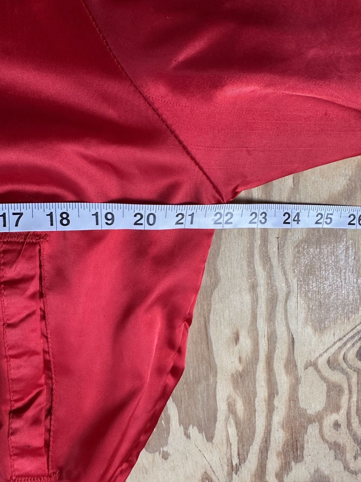 Other Vintage Red Satin SECURITY Jacket | 80s–90s Bomber | M Size US M / EU 48-50 / 2 - 8 Thumbnail