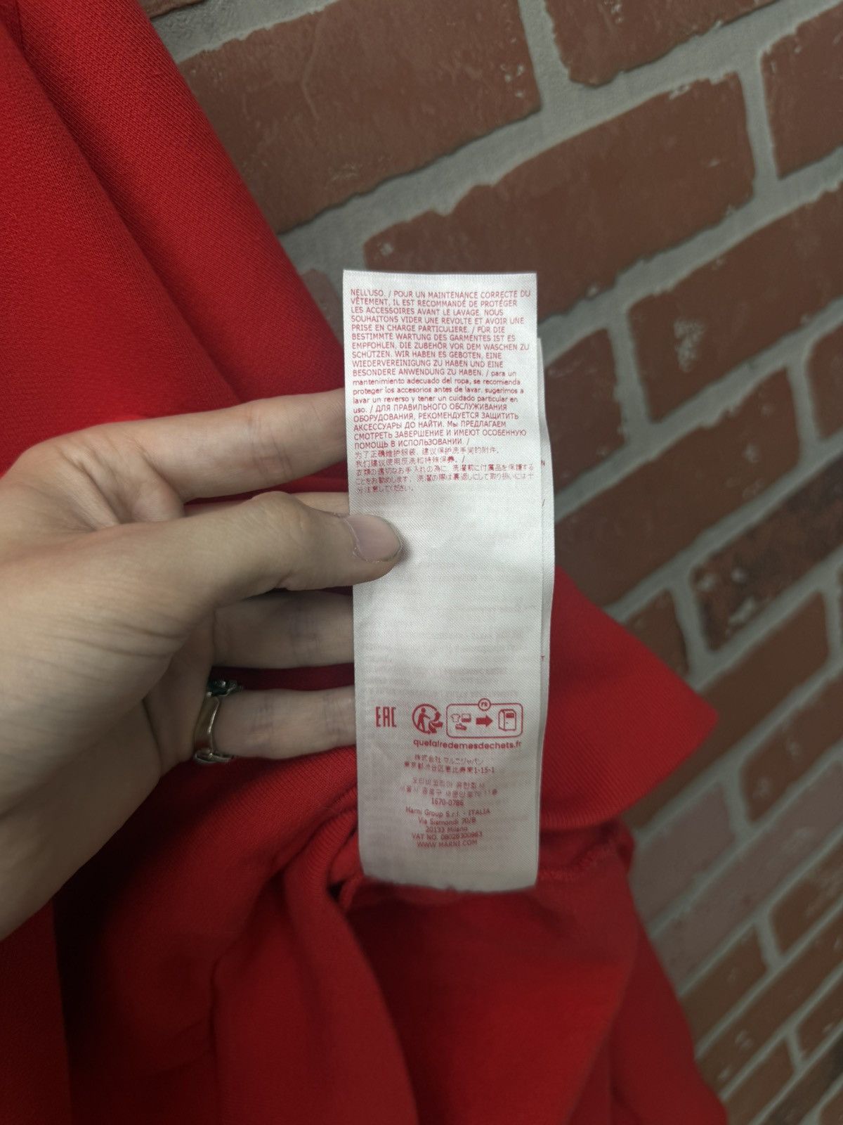 Marni Marni Hoodie Marni Logo Size (52) Red 100% Authentic Size US XL / EU 56 / 4 - 17 Thumbnail