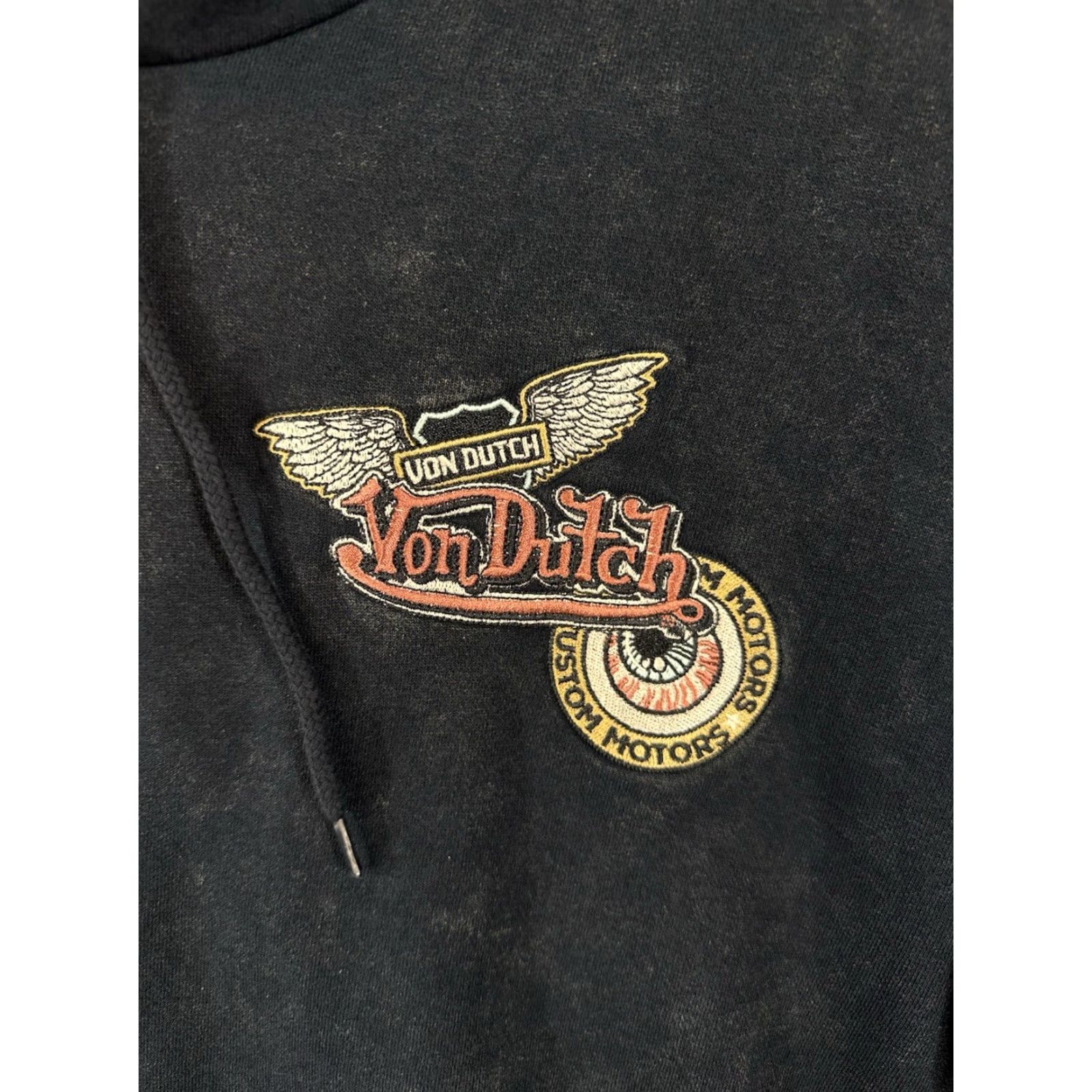 Von Dutch VINTAGE Von Dutch Motorcycles Hoodie Sweatshirt Men Sz S Blue Pullover Double Sided NWT Size US S / EU 44-46 / 1 - 6 Thumbnail