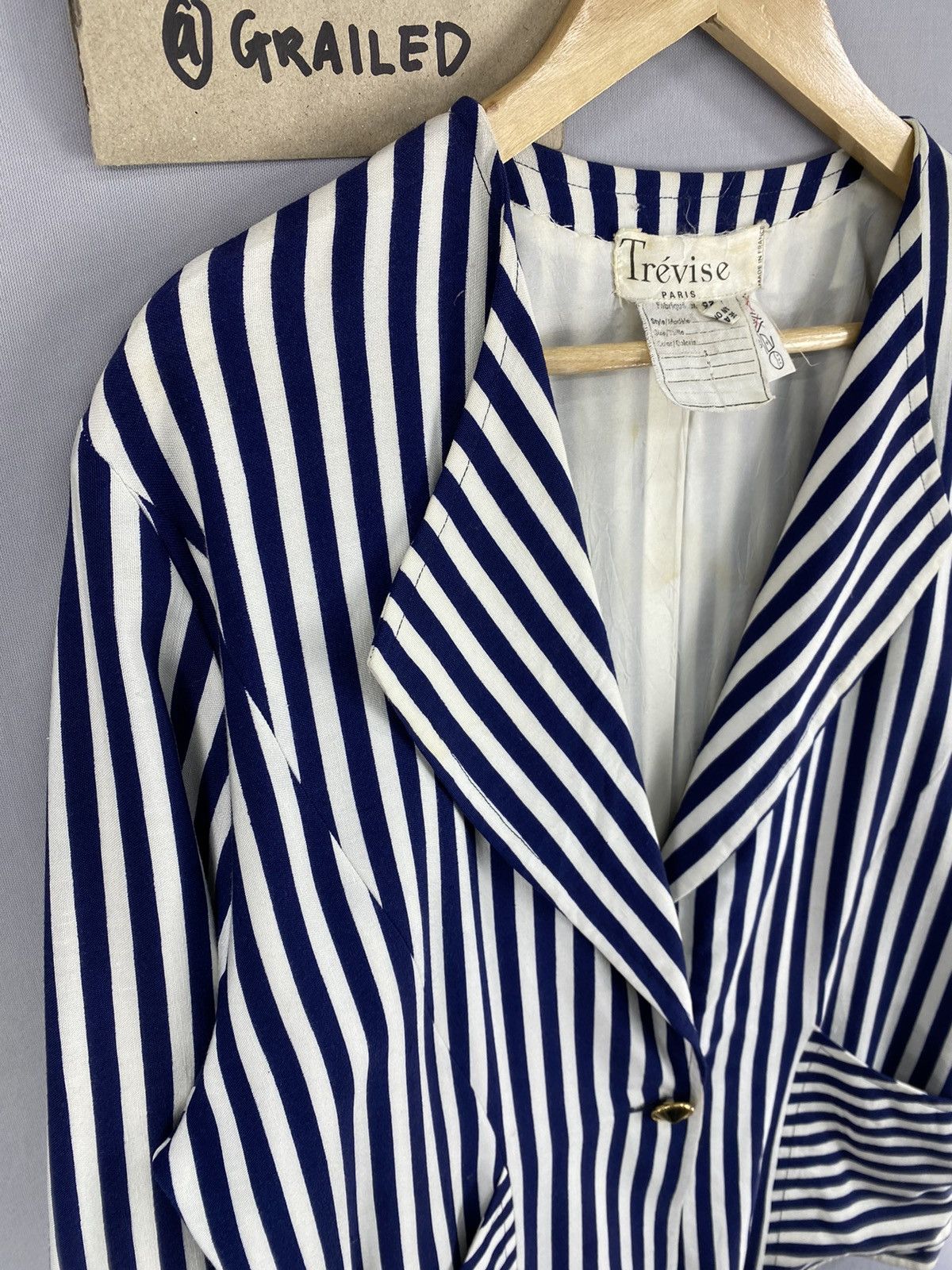 Designer Vintage Trevise Paris Coat Jacket Size M / US 6-8 / IT 42-44 - 2 Thumbnail