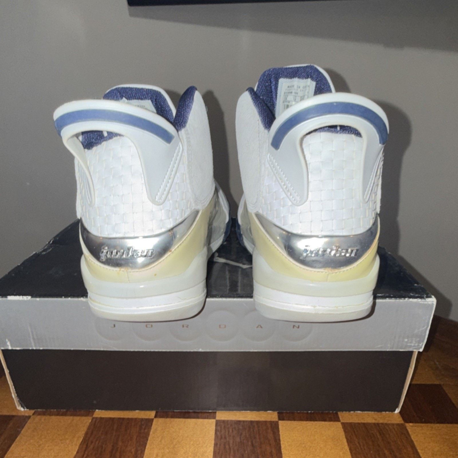 Jordan Brand Jordan Dub Zero White Midnight Navy Men's 13 Air Jordan Size US 13 / EU 46 - 5 Thumbnail