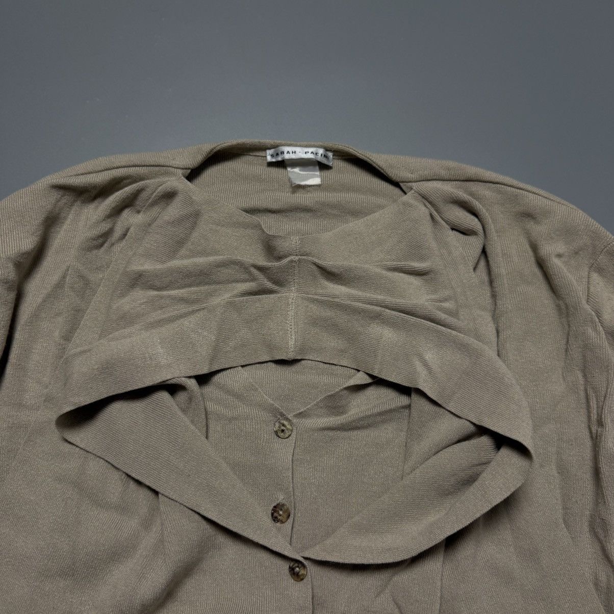 Sarah Pacini Avant Garde Asymmetrical Blouse Sarah Pacini Size S / US 4 / IT 40 - 5 Thumbnail