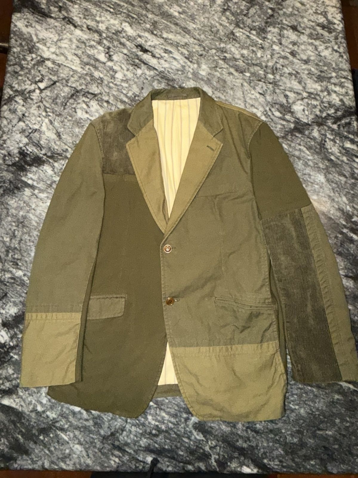 Comme des Garcons Homme Army green patchwork jacket Size US M / EU 48-50 / 2 - 1 Thumbnail